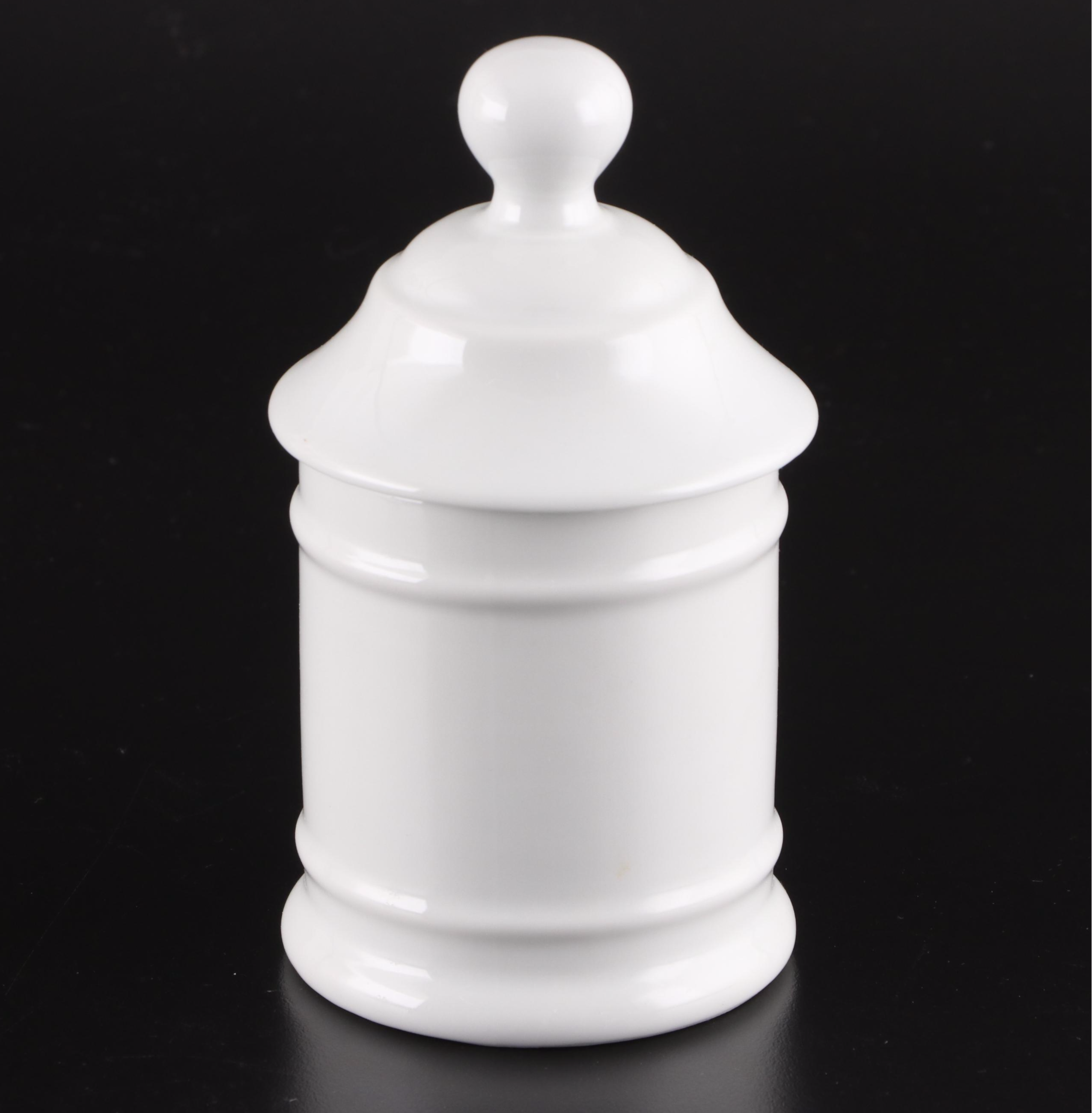 Stylebuilt Figural Soap Dish, Limoges Jar, and Glass Perfume Bottles