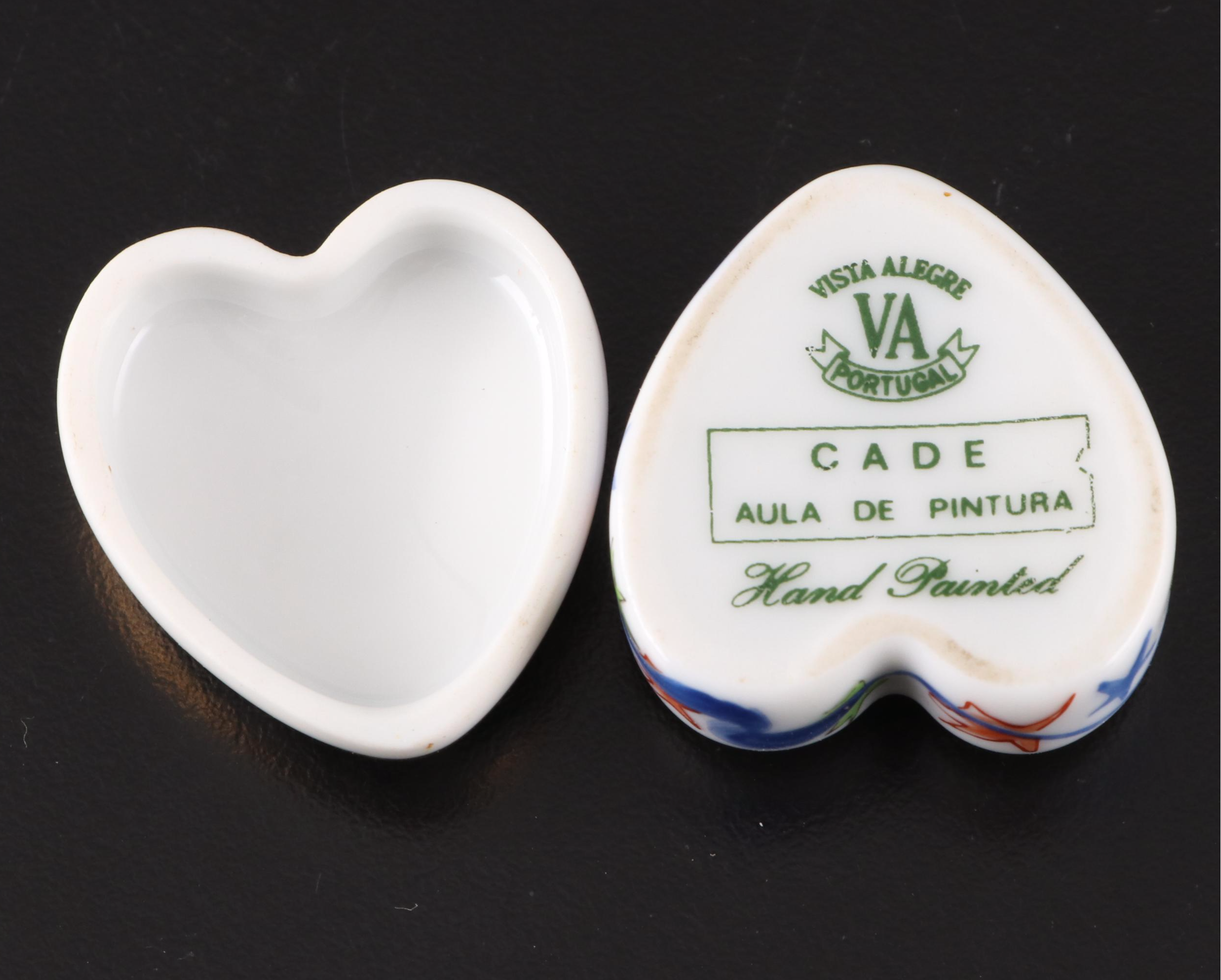 Stylebuilt Figural Soap Dish, Limoges Jar, and Glass Perfume Bottles