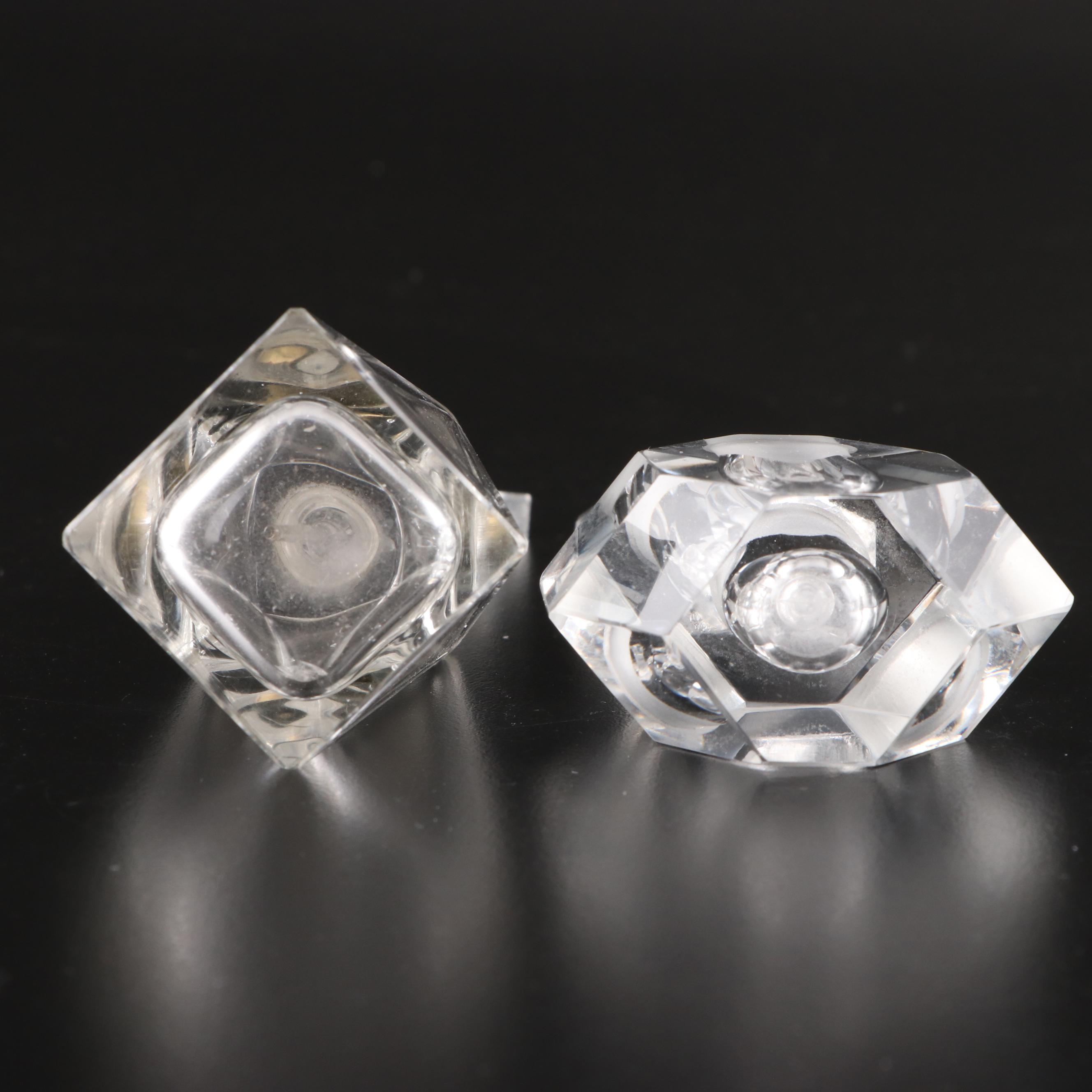 Stylebuilt Figural Soap Dish, Limoges Jar, and Glass Perfume Bottles