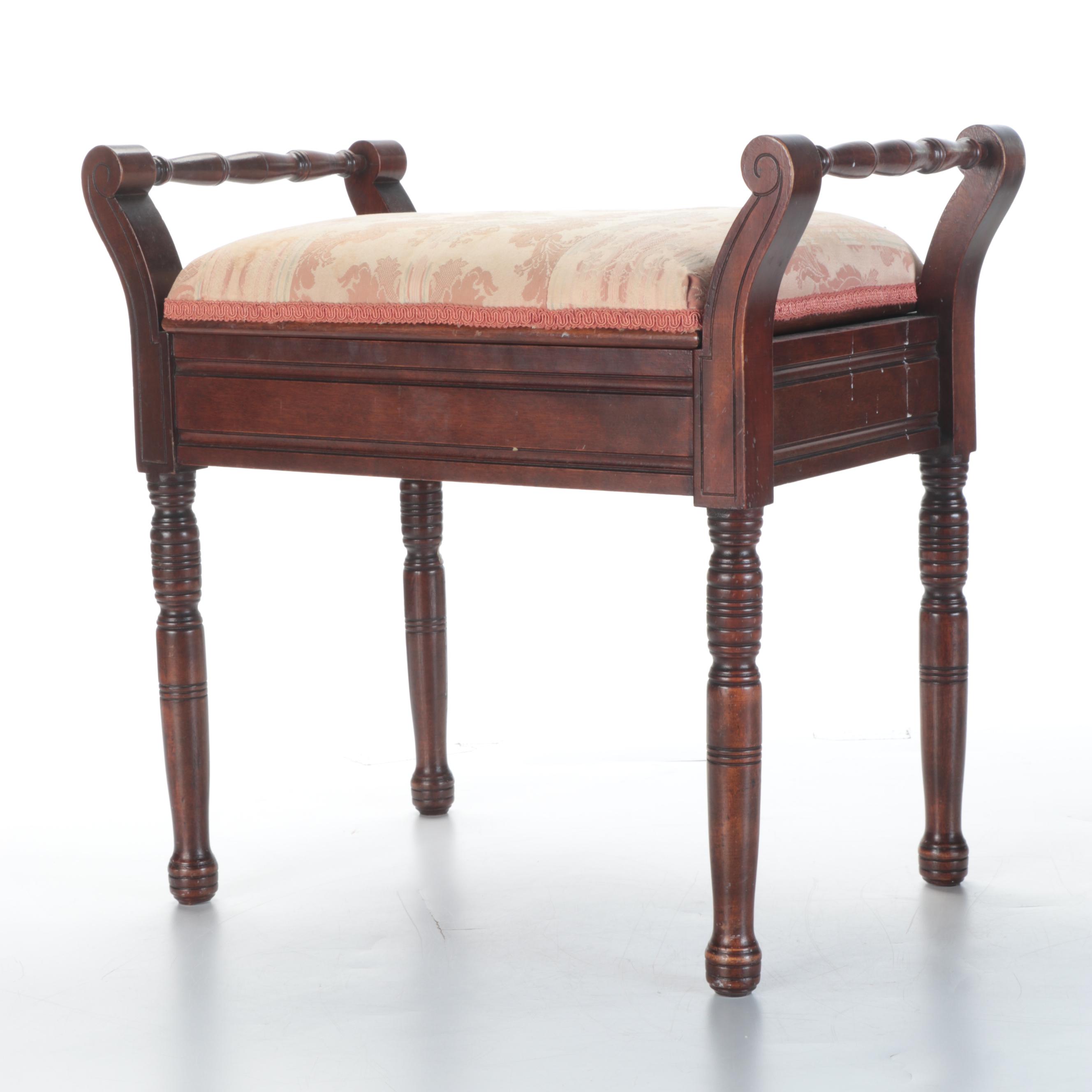 Victorian and Later Walnut and Wooden Footstools