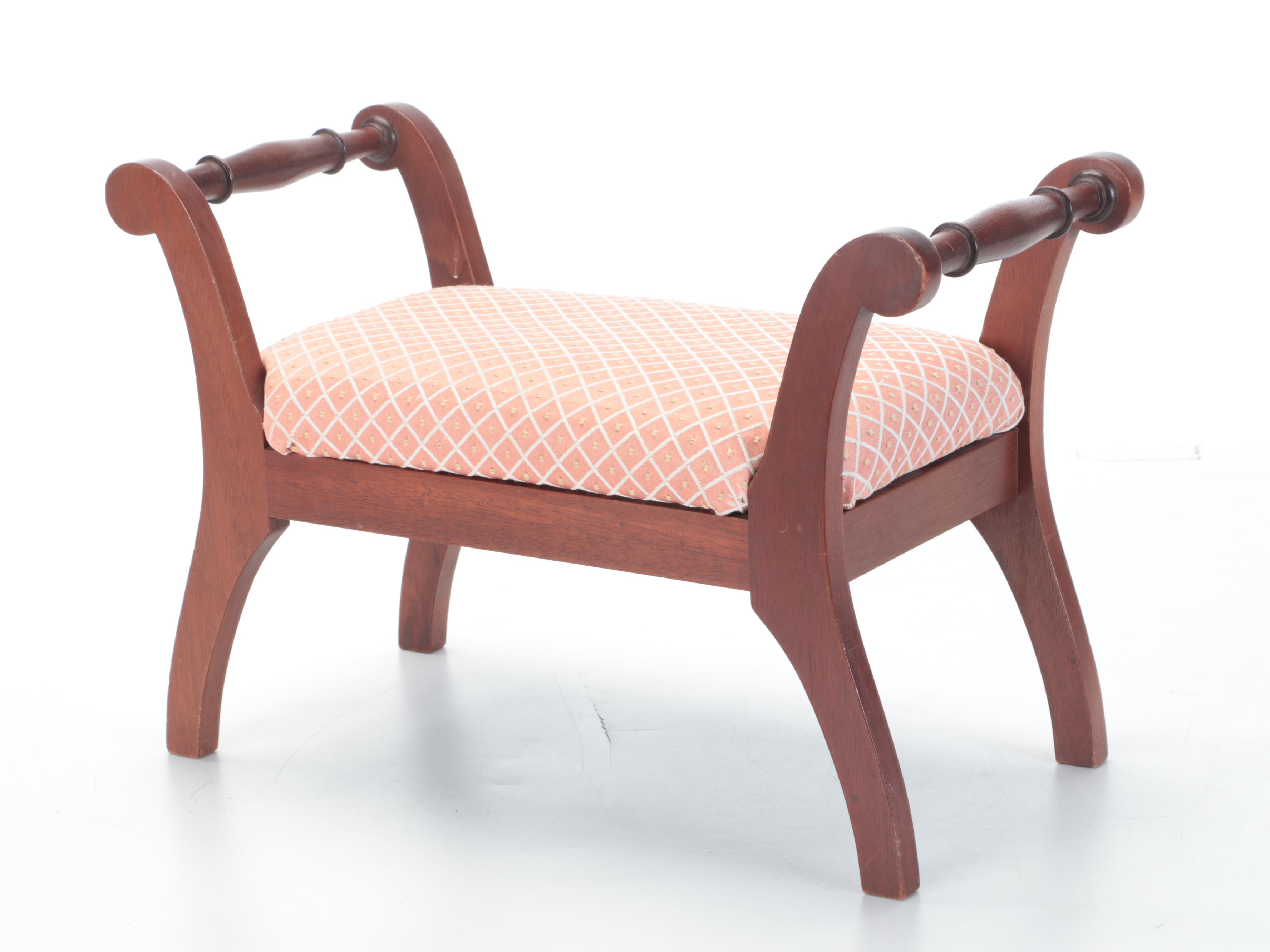 Victorian and Later Walnut and Wooden Footstools