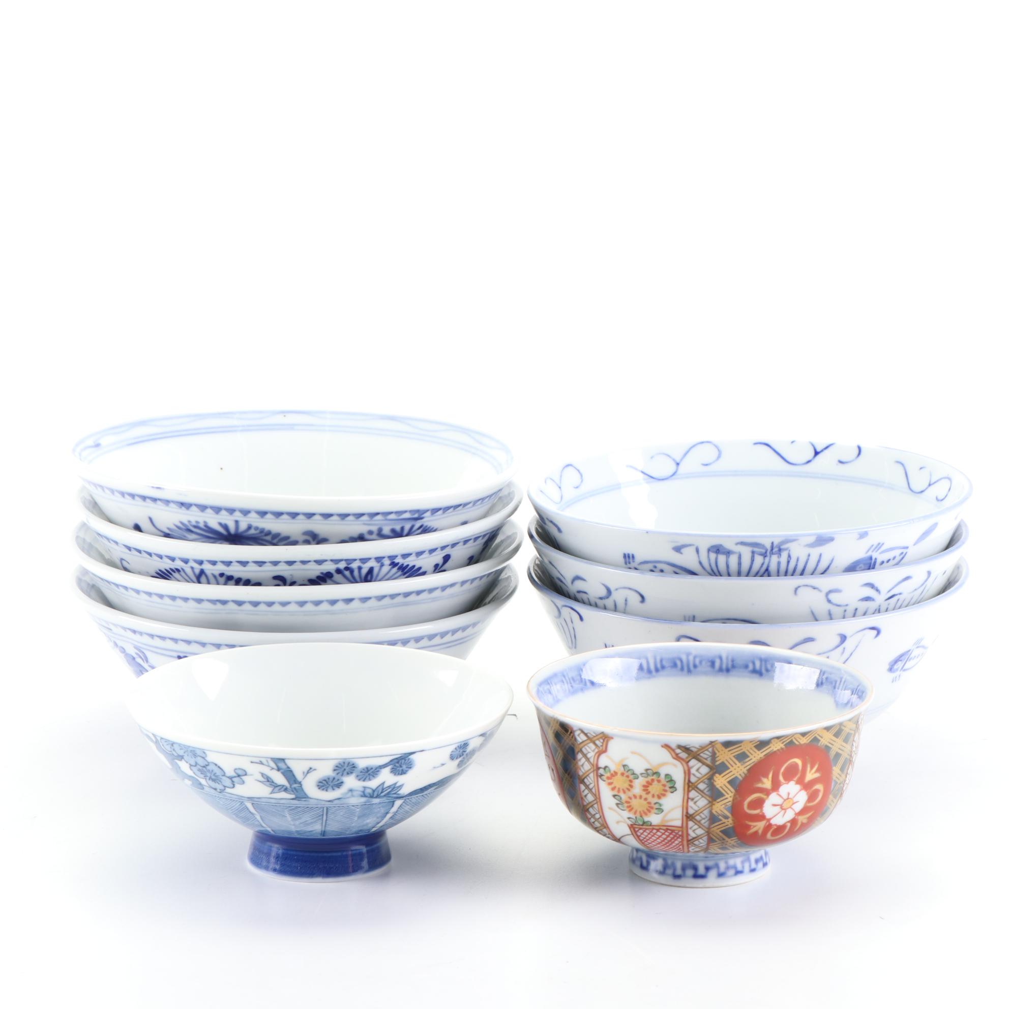 Chinese Blue and White Porcelain Bowls