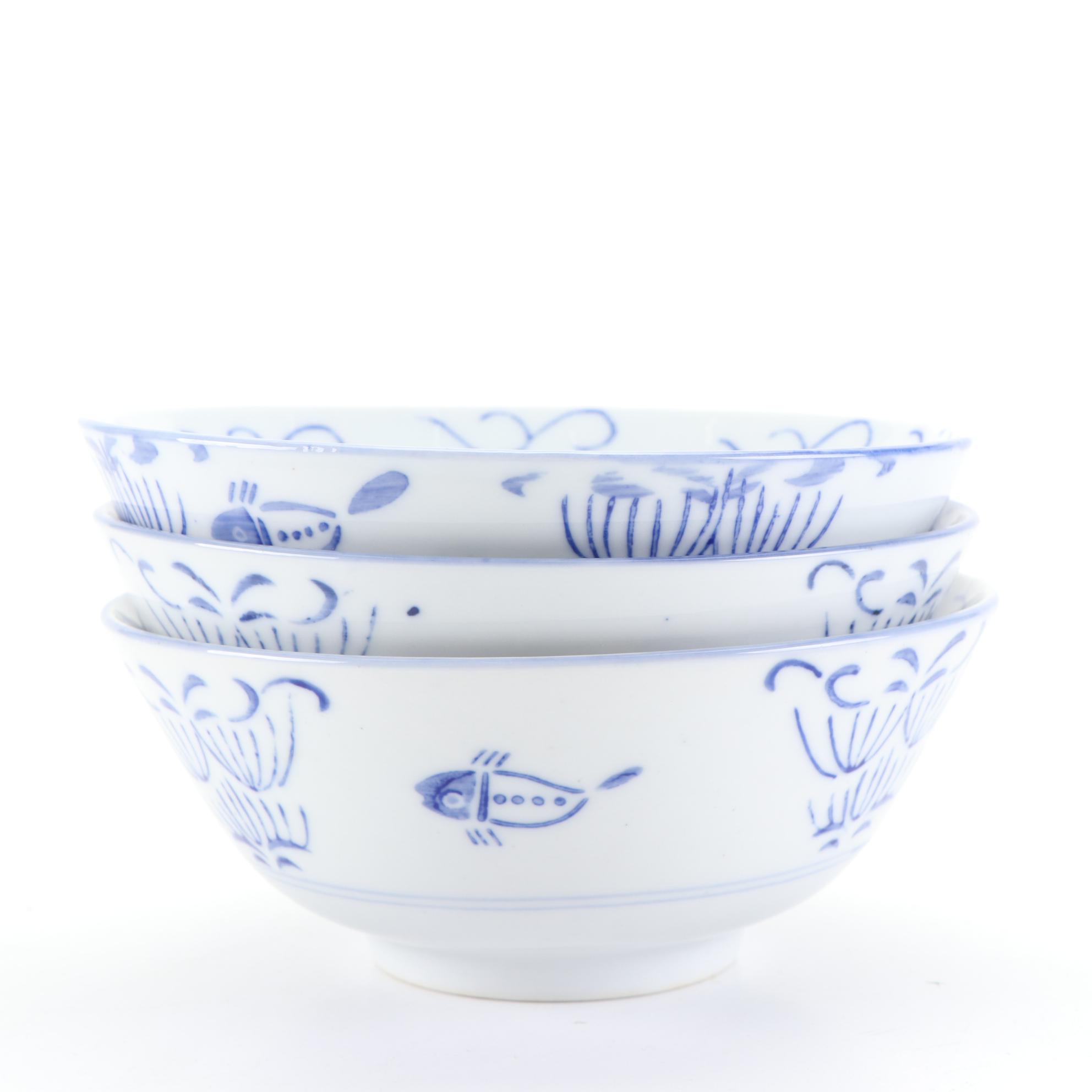 Chinese Blue and White Porcelain Bowls