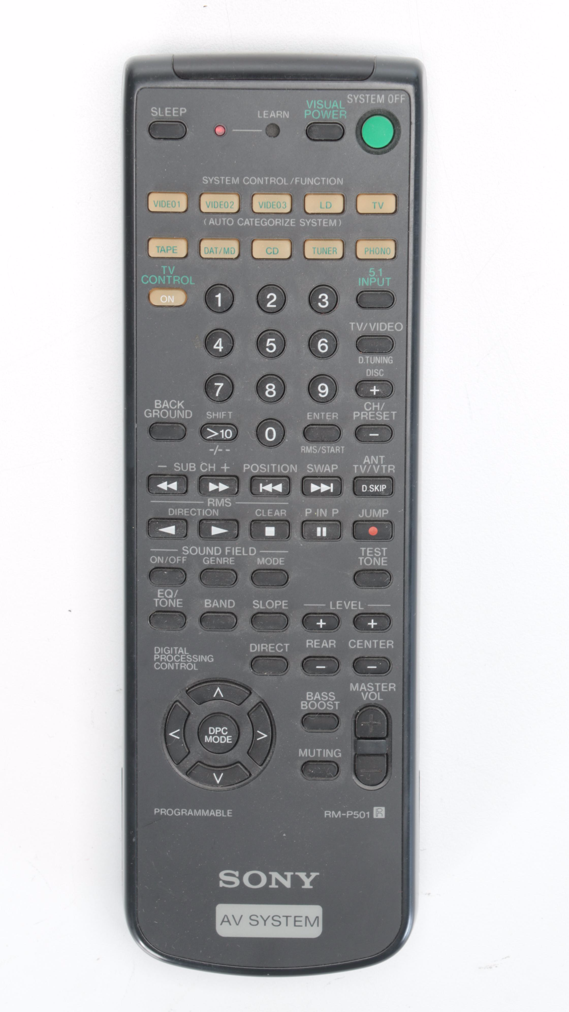 Sony Audio Video Stereo Receiver with Floorstanding Loudspeakers and Remote