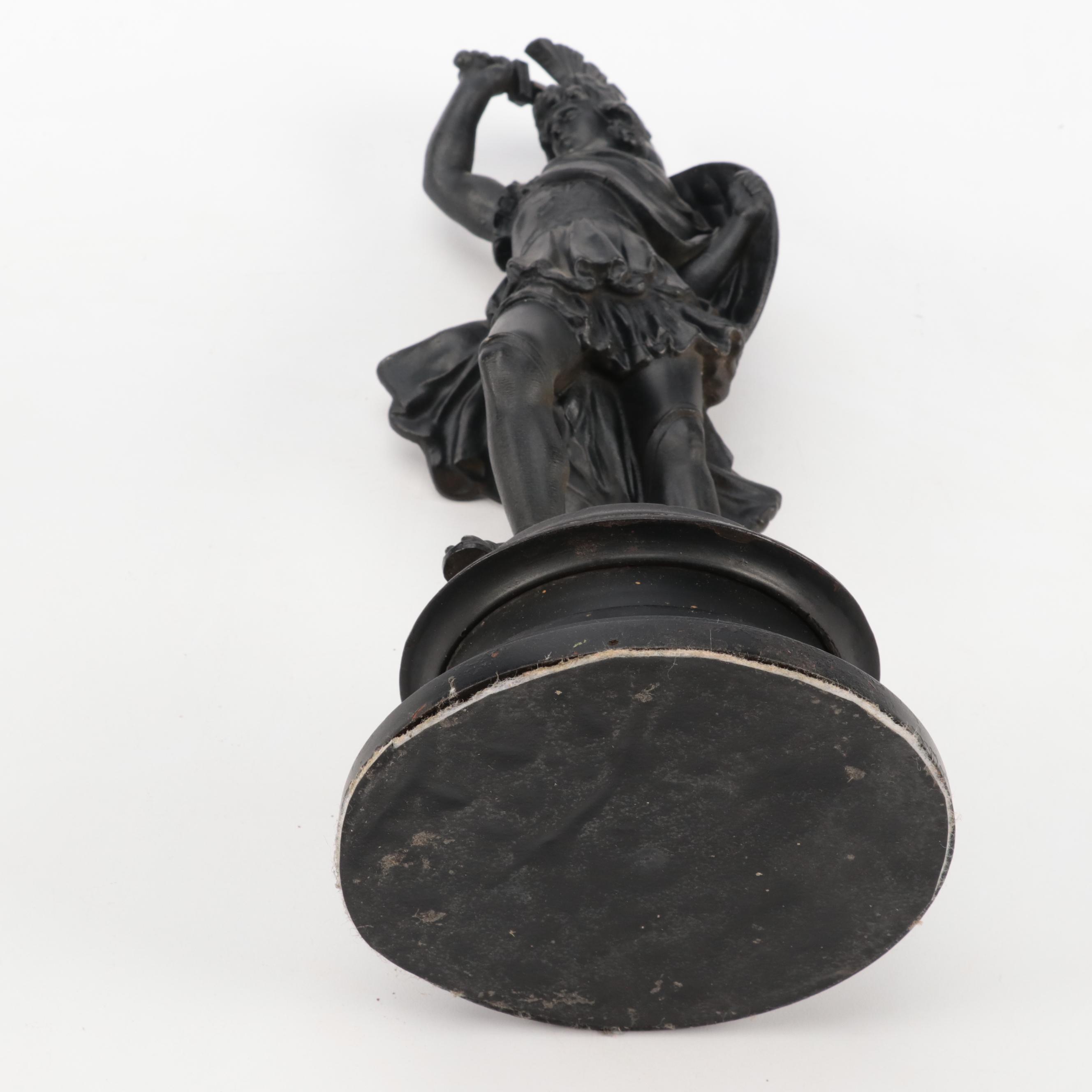 Austin Family Collection Plaster Figure of Mother and Child with Spelter Statue