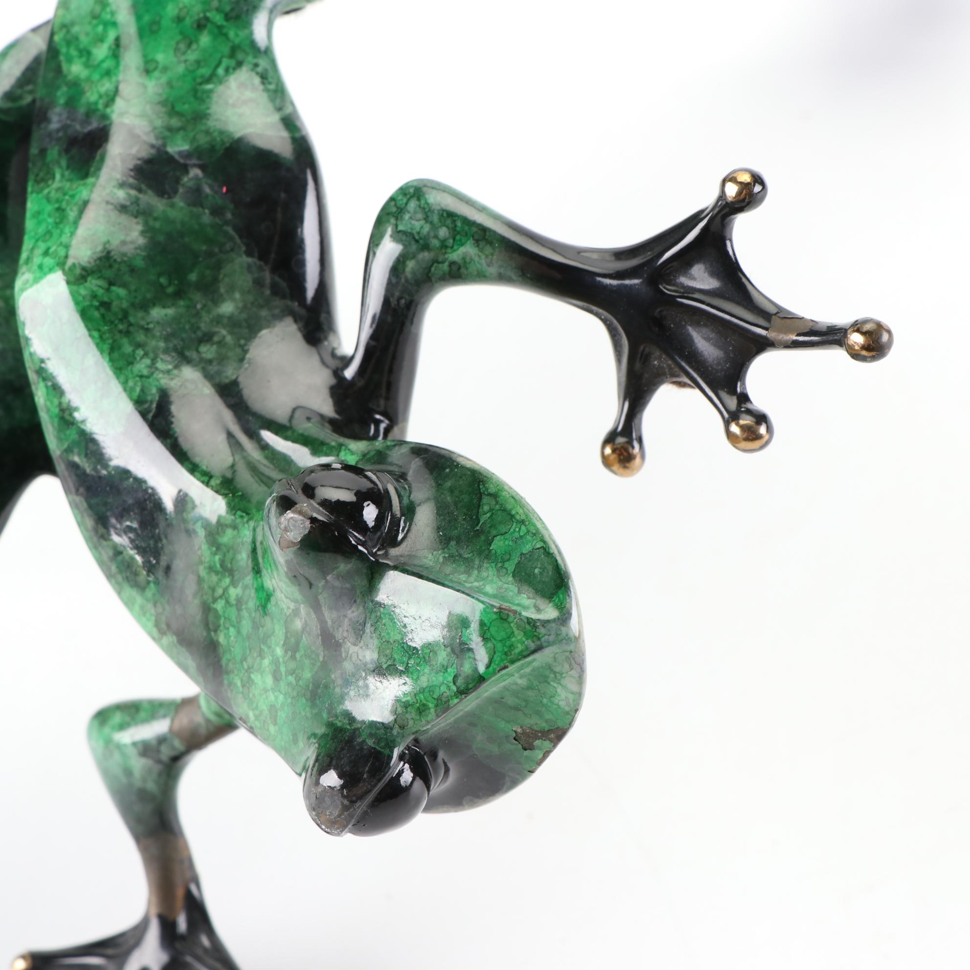 "Frogman" Tim Cotterill Limited Edition Bronze Frog Sculpture