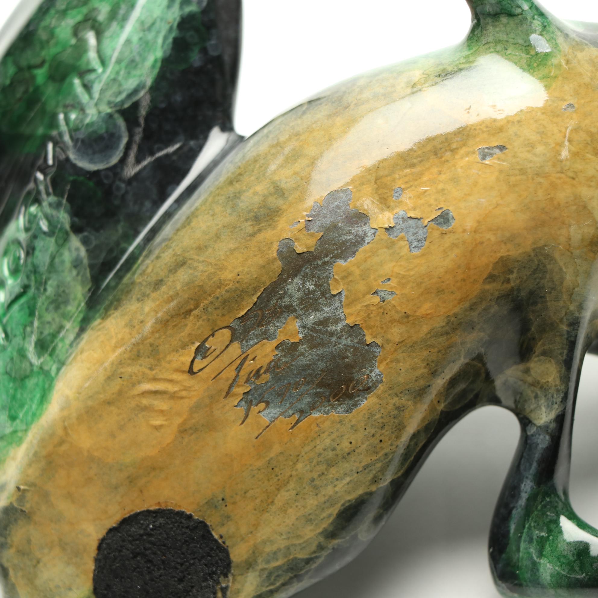 "Frogman" Tim Cotterill Limited Edition Bronze Frog Sculpture