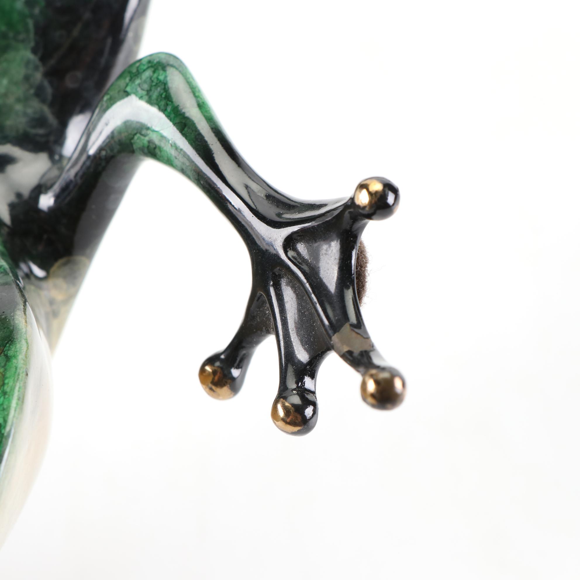 "Frogman" Tim Cotterill Limited Edition Bronze Frog Sculpture