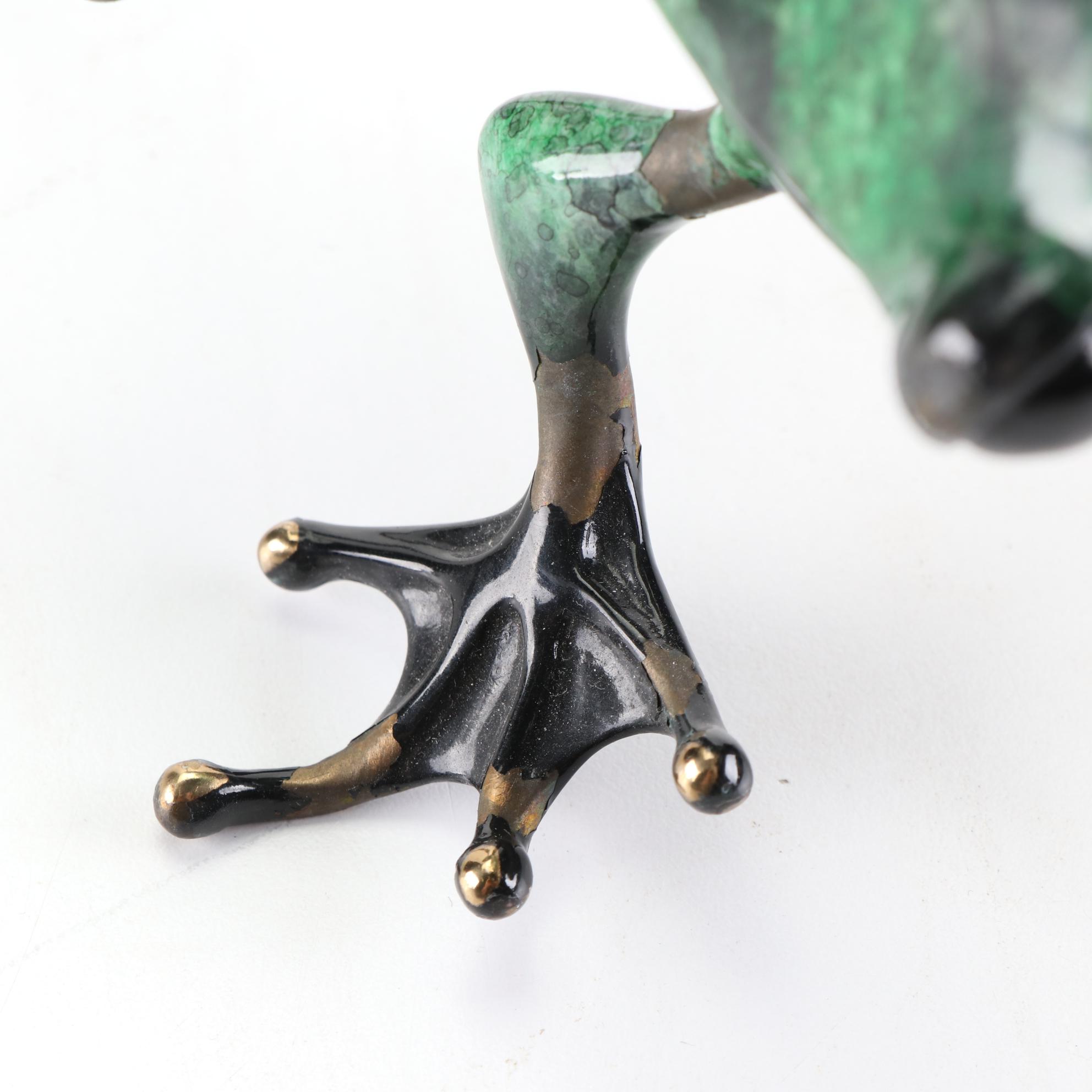 "Frogman" Tim Cotterill Limited Edition Bronze Frog Sculpture
