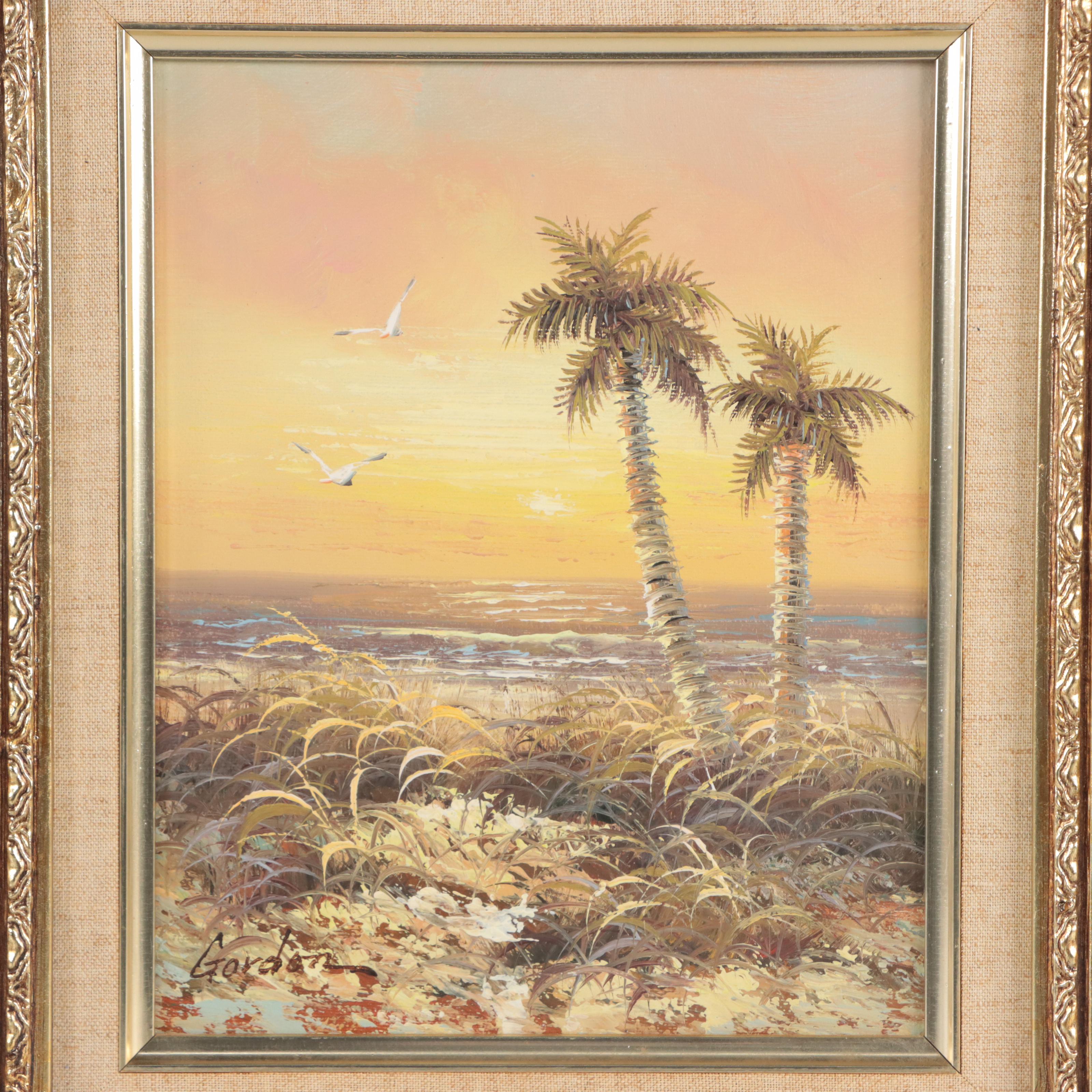 Coastal Landscape Oil Painting