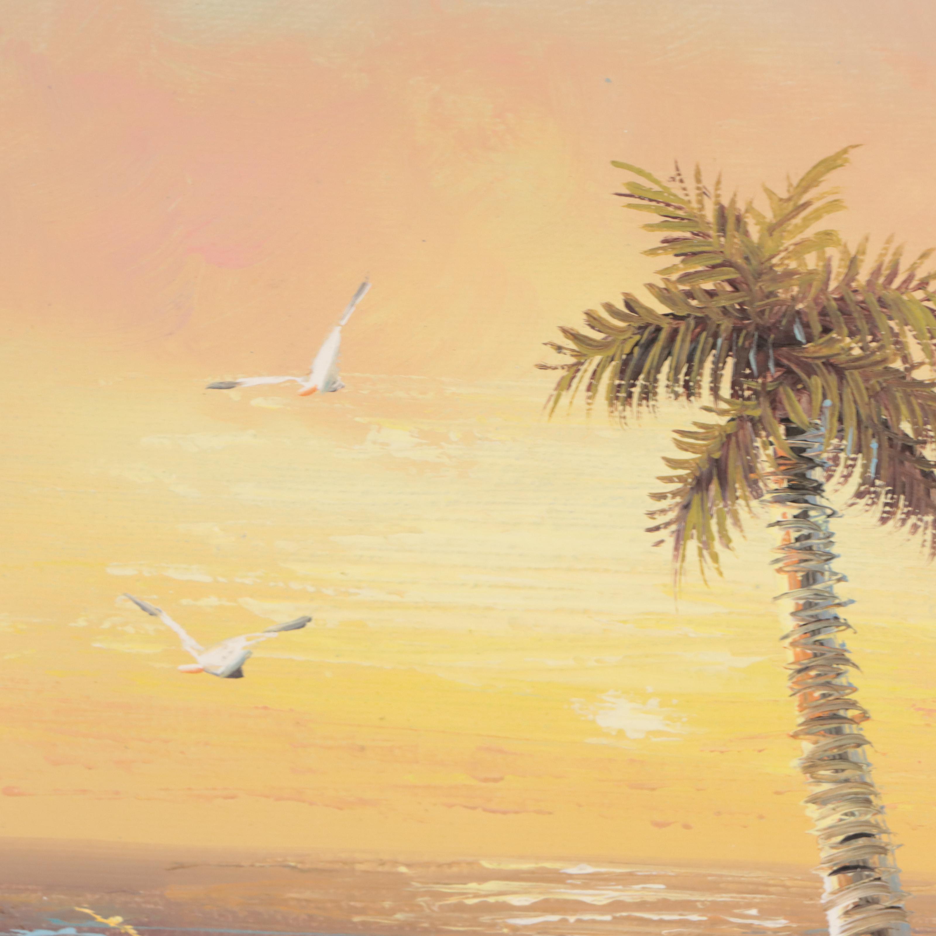 Coastal Landscape Oil Painting