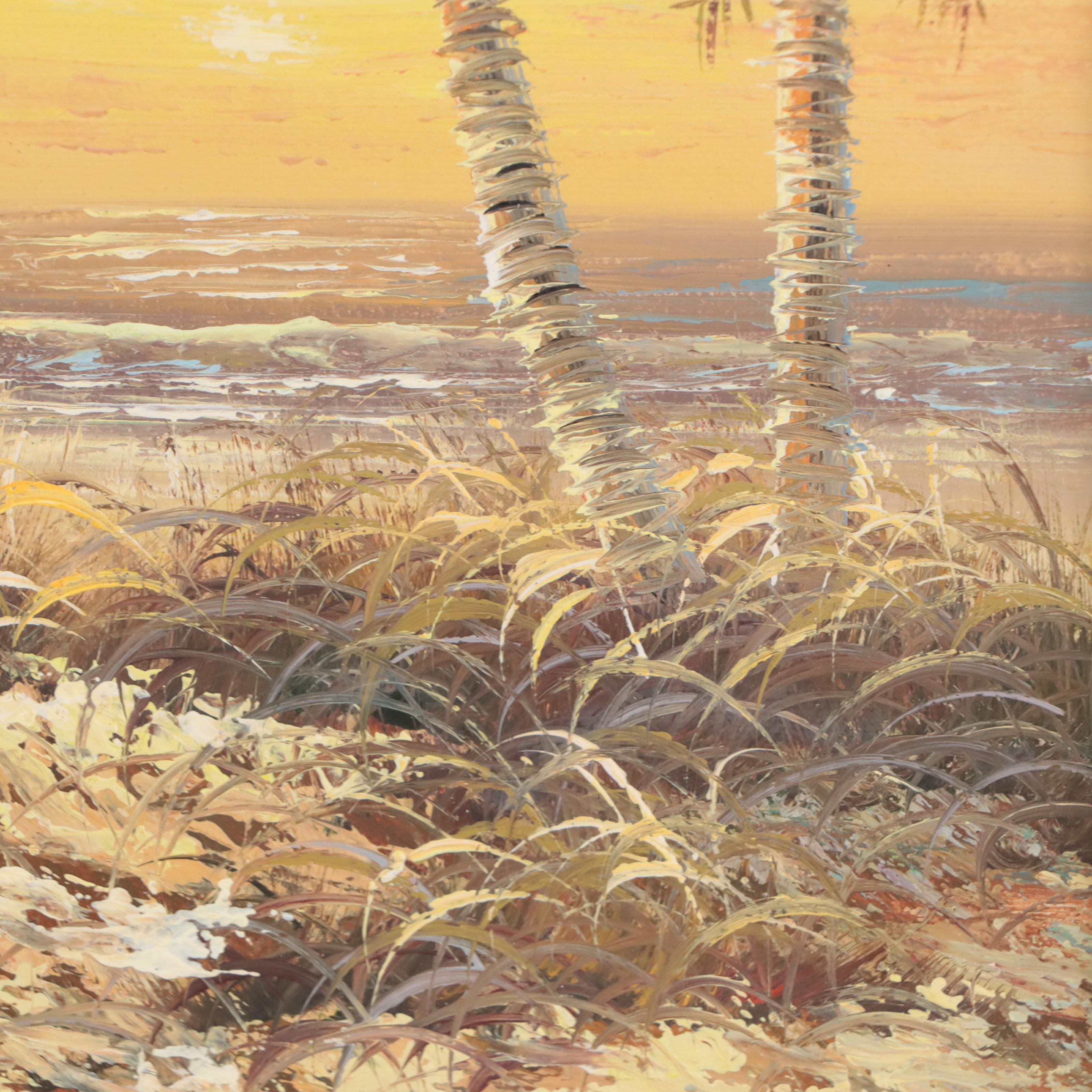 Coastal Landscape Oil Painting