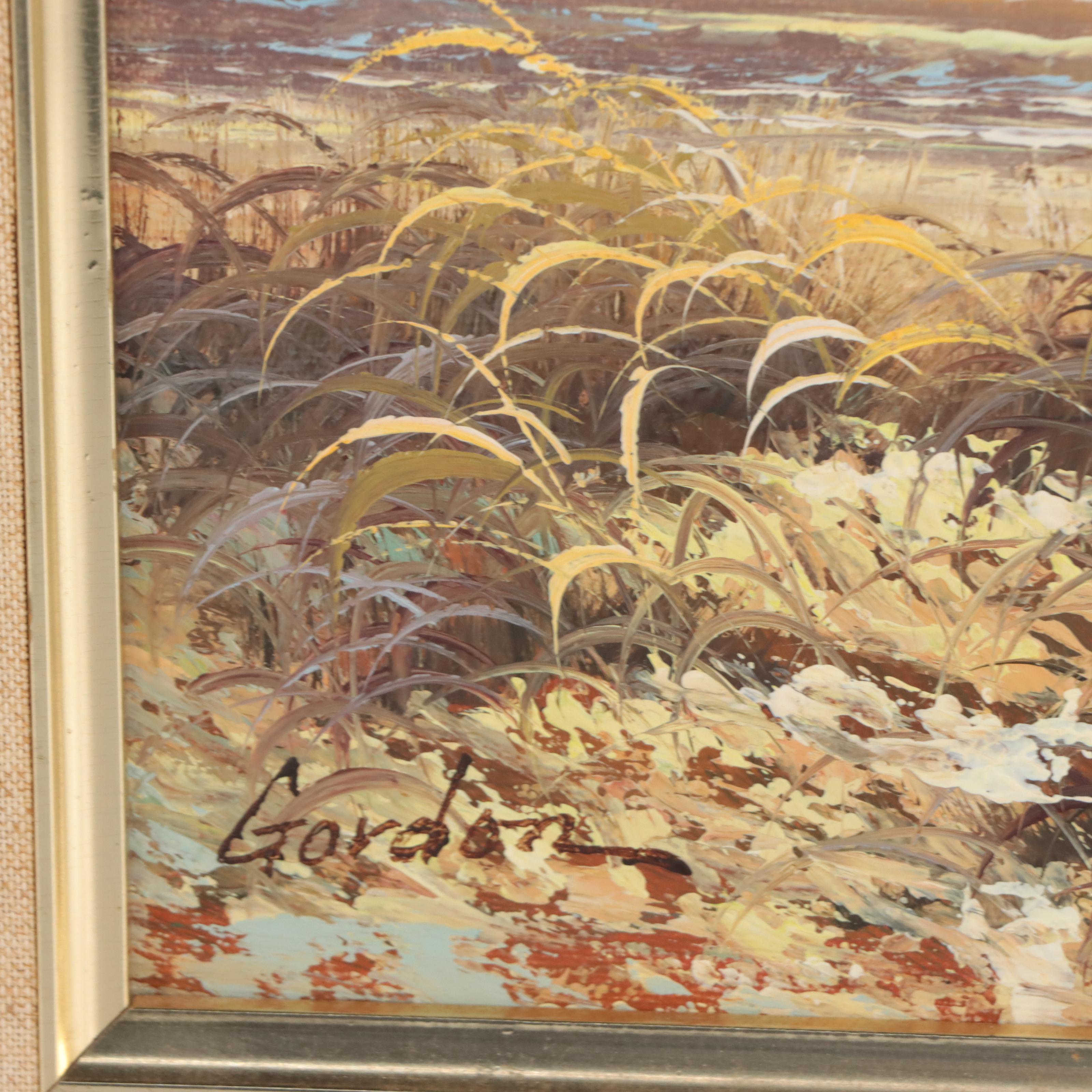 Coastal Landscape Oil Painting