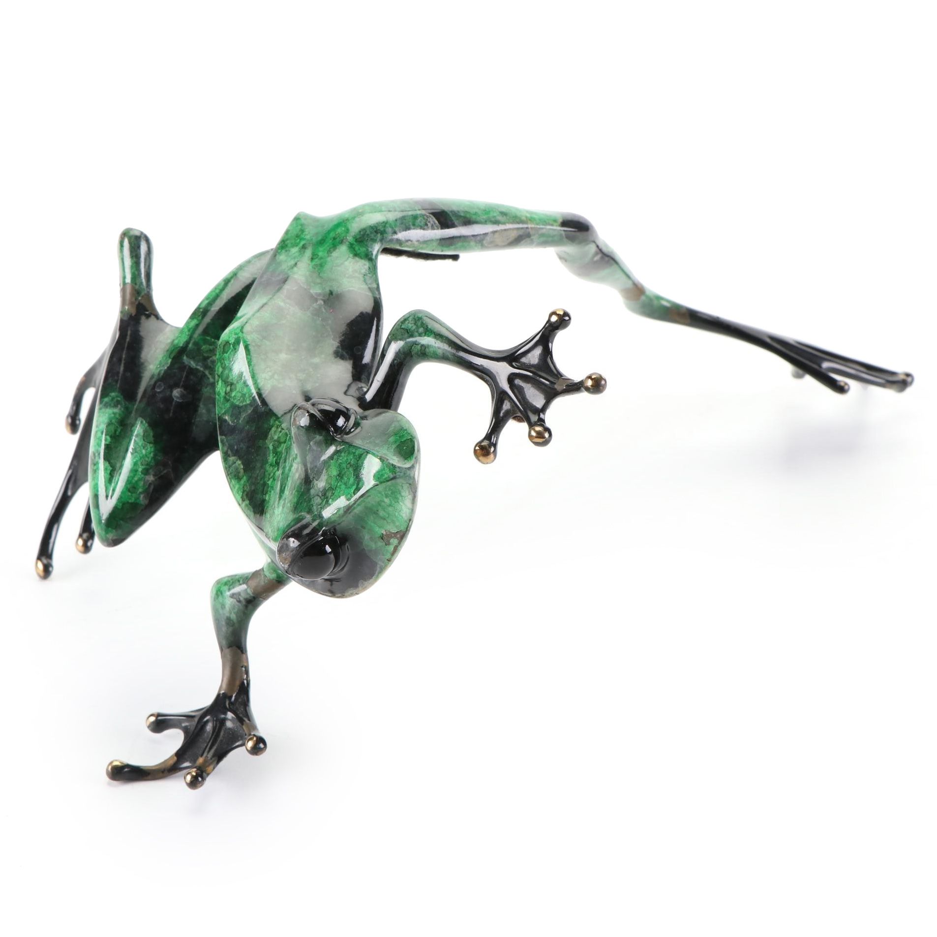 "Frogman" Tim Cotterill Limited Edition Bronze Frog Sculpture