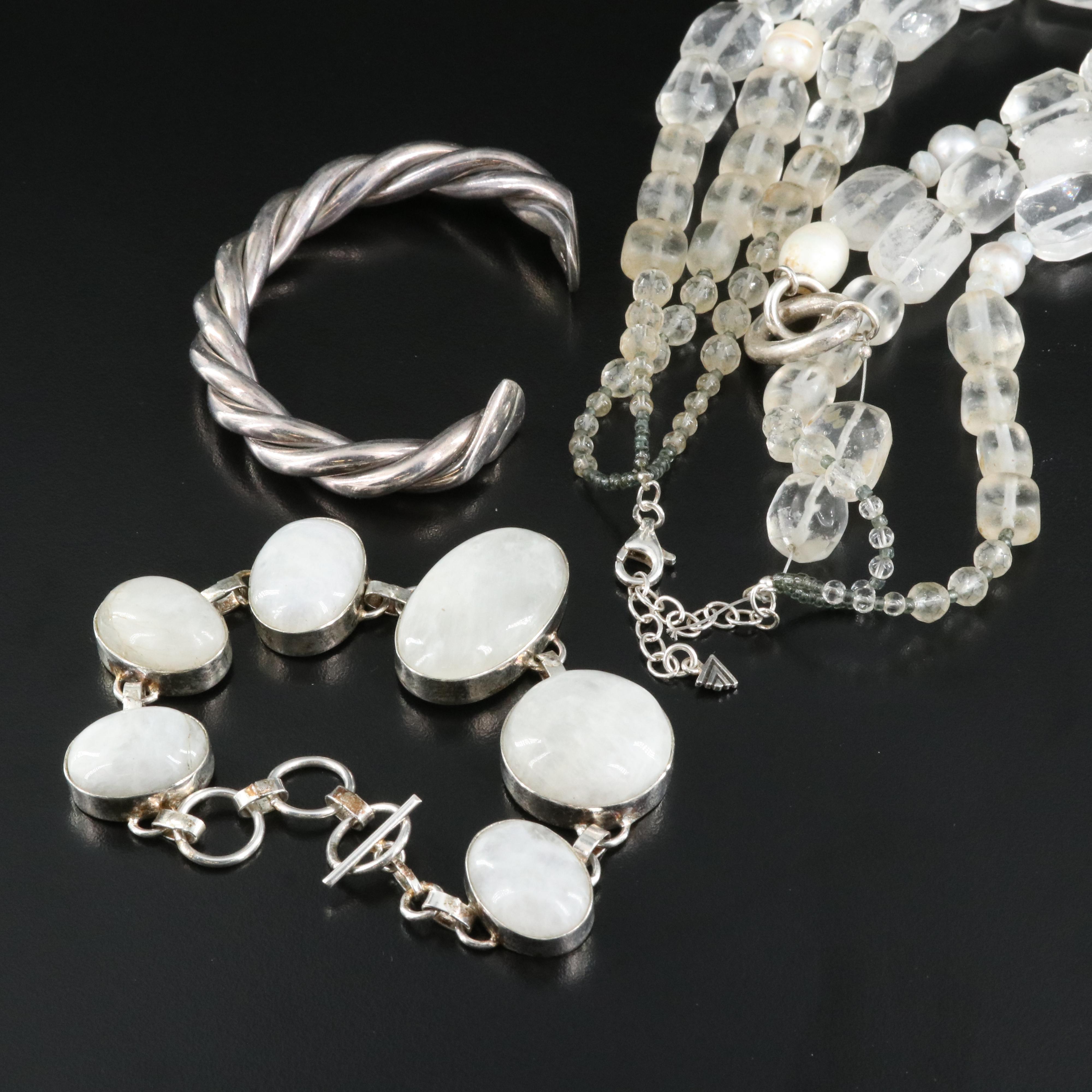 Sterling Jewelry Including Silpada, Pearl, Glass and Agate