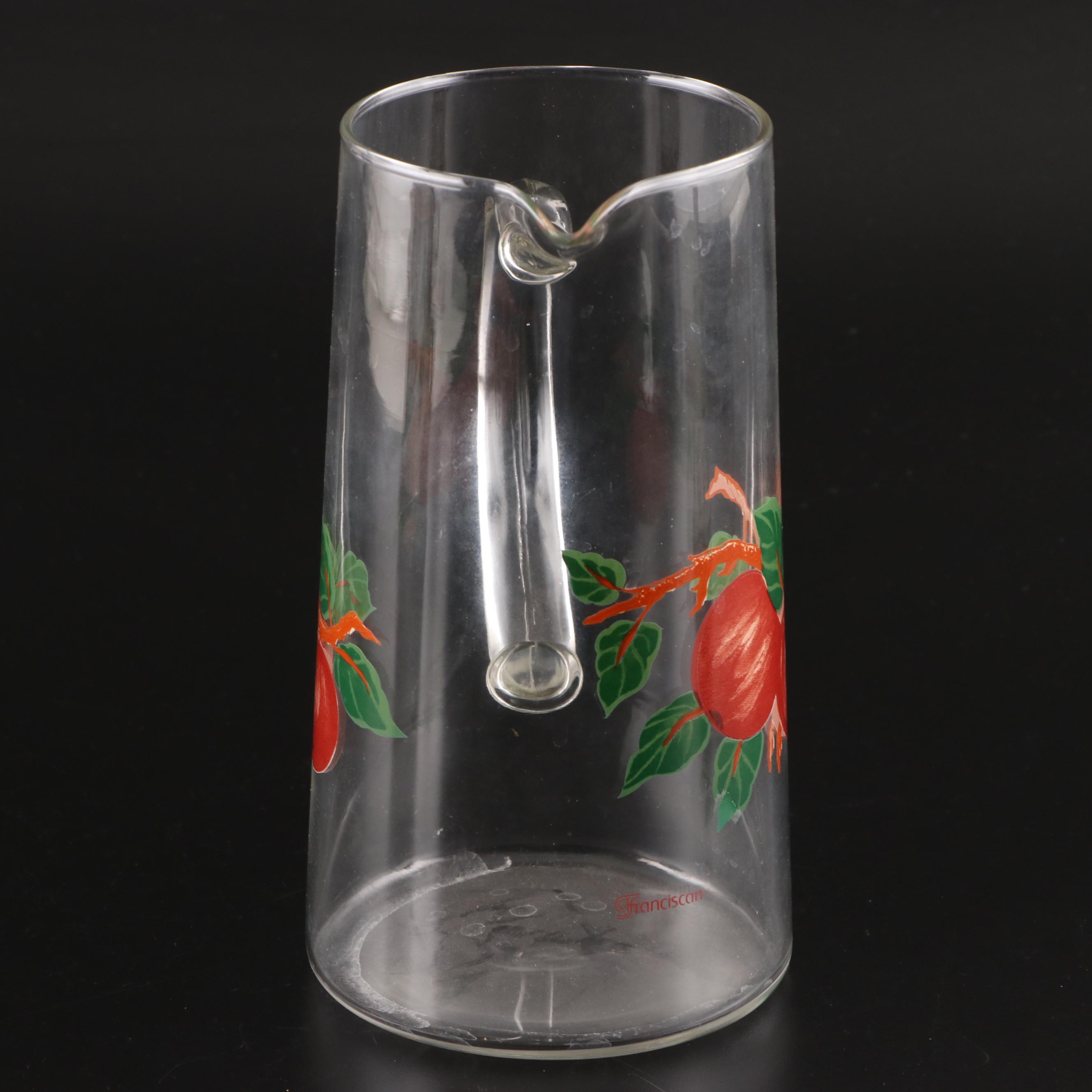 Franciscan Apple Pitcher, Holly Glass Platter, Lenox Christmas Teapot, More