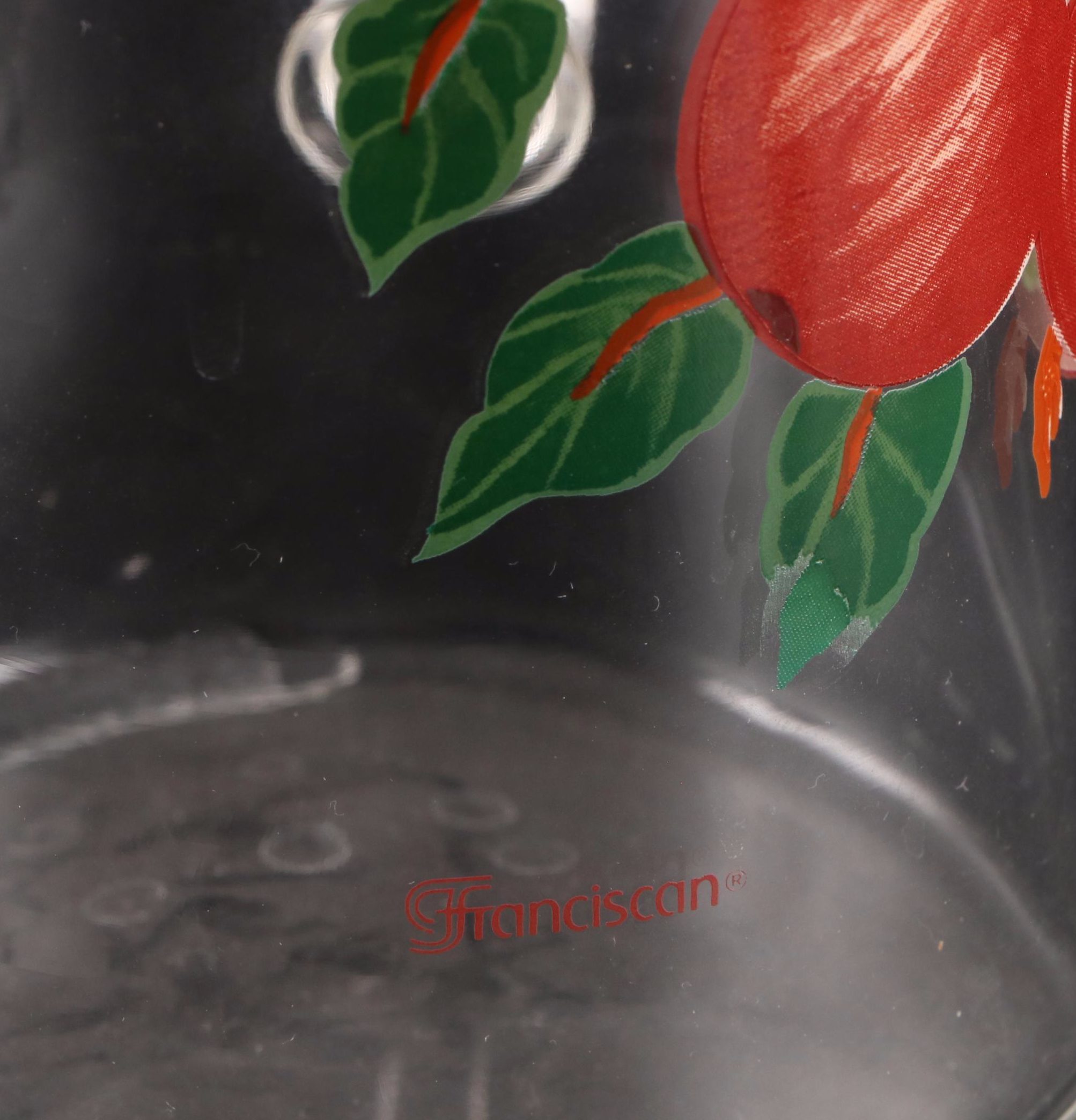 Franciscan Apple Pitcher, Holly Glass Platter, Lenox Christmas Teapot, More