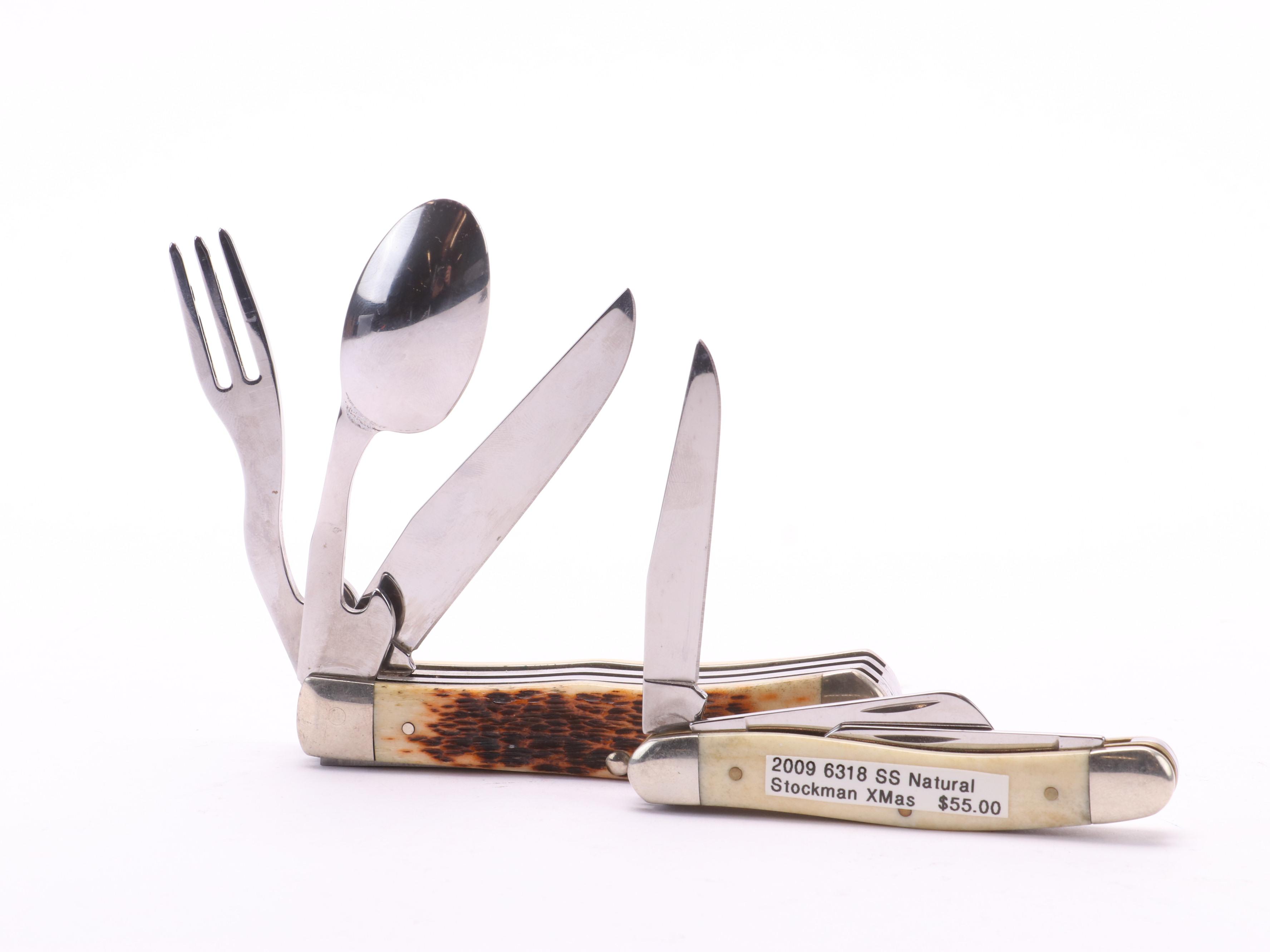 Collection of 10 Case® Folding Knives Including Christmas Edition