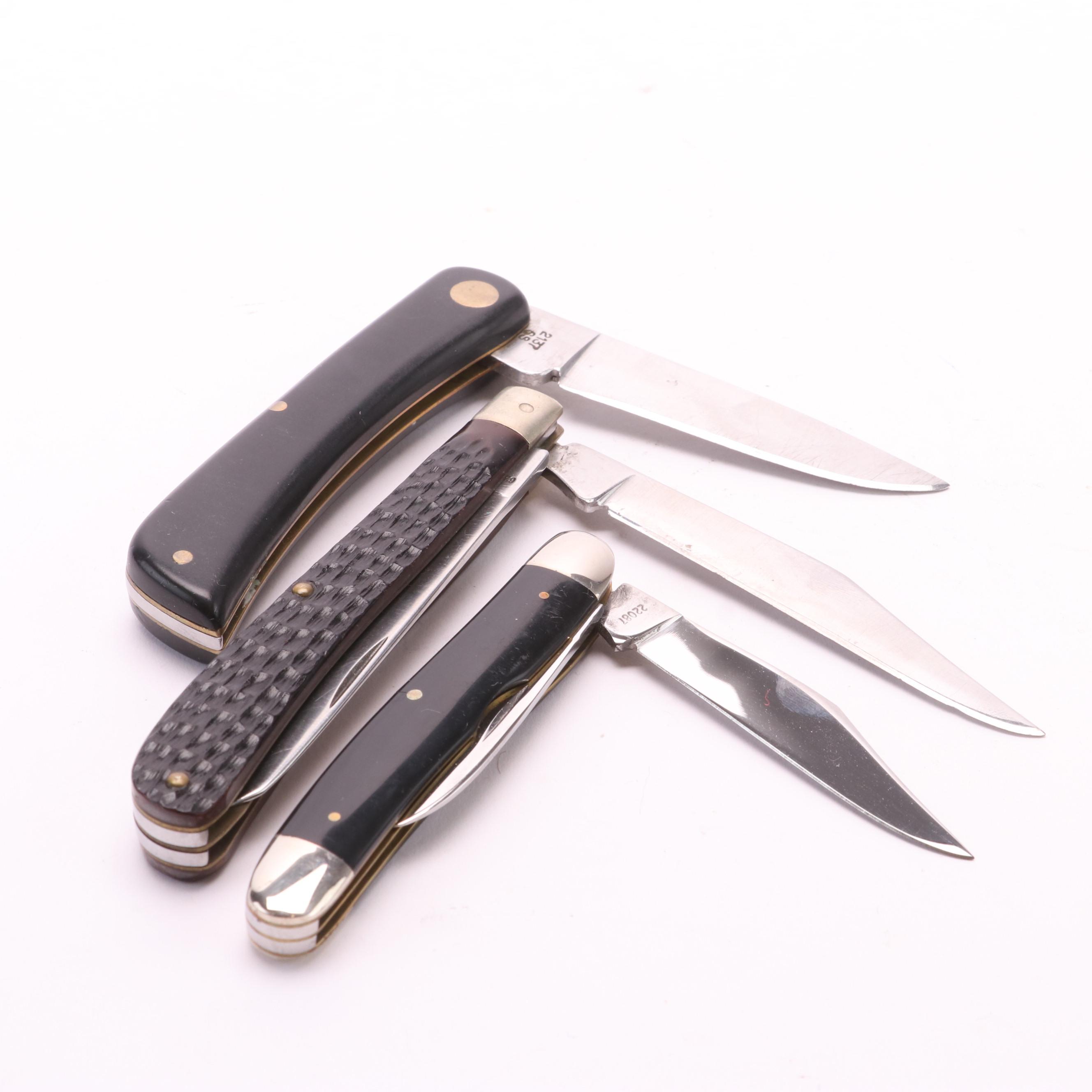 Collection of 10 Case® Folding Knives Including Christmas Edition