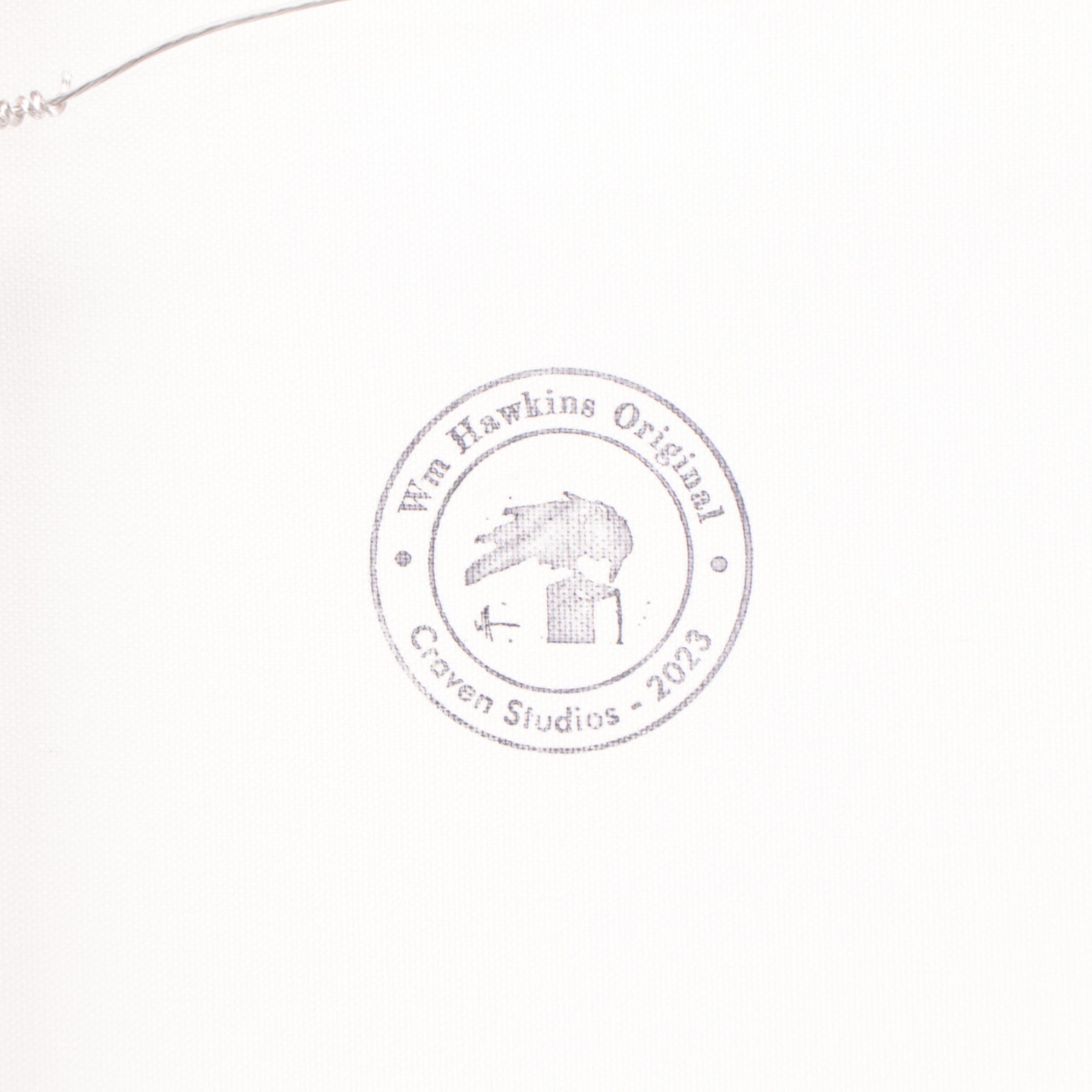 William Hawkins Landscape Oil Painting of Night Sky, 21st Century