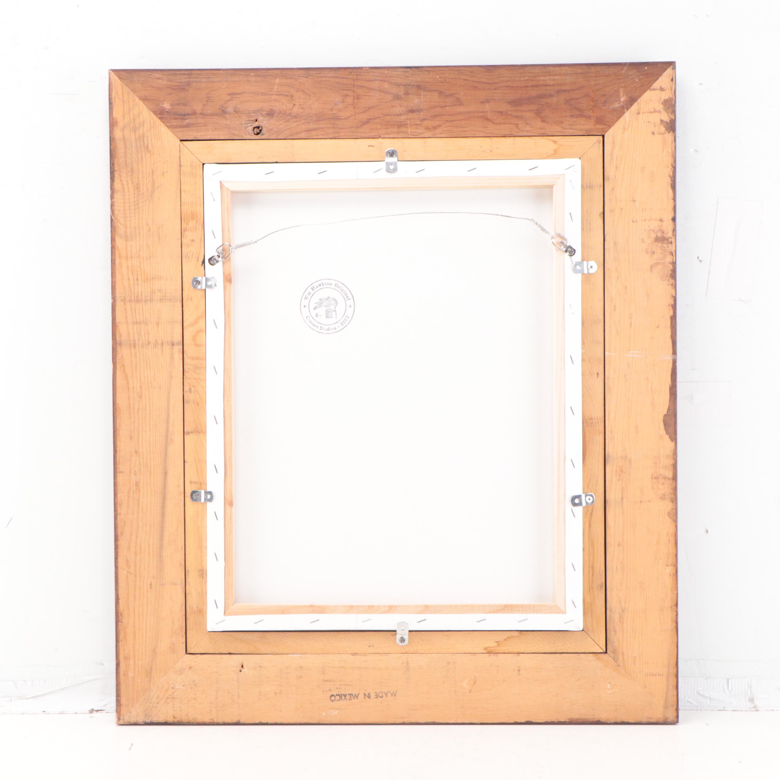 William Hawkins Landscape Oil Painting of Night Sky, 21st Century