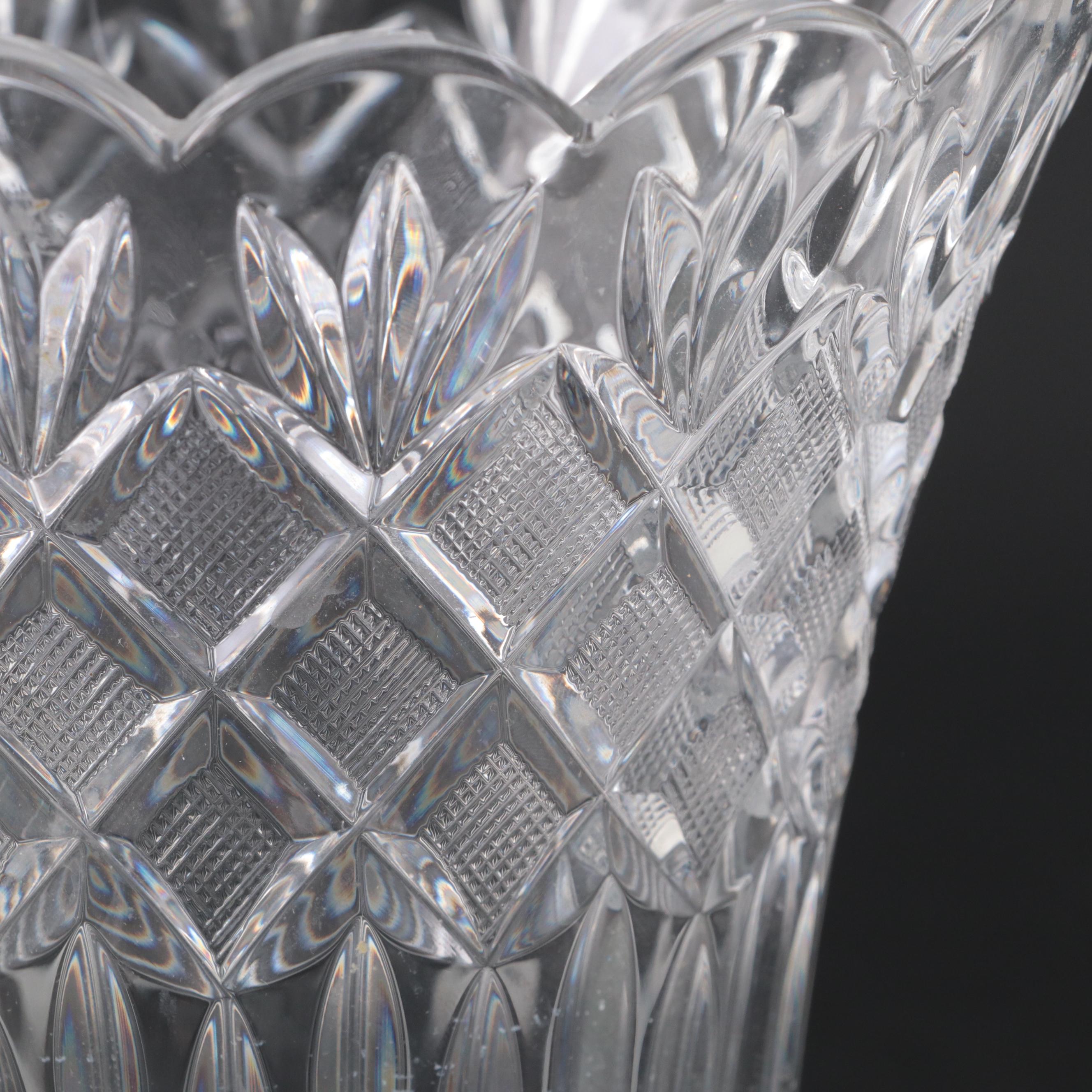 Waterford "Irish Lace" Crystal Vase with Other Ice Bucket and Rose Bowl