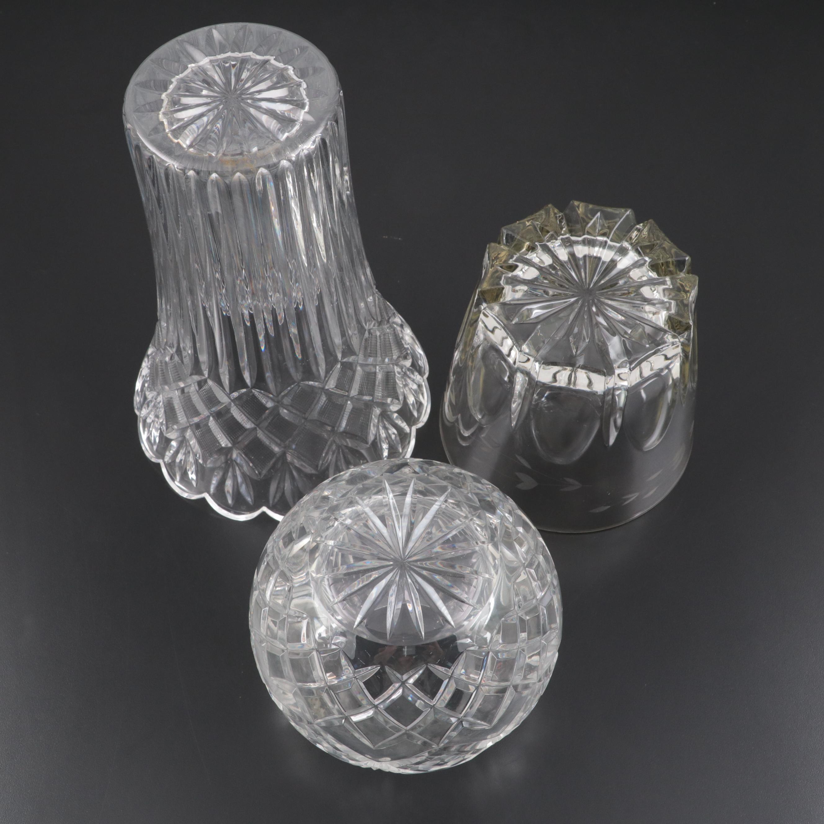 Waterford "Irish Lace" Crystal Vase with Other Ice Bucket and Rose Bowl