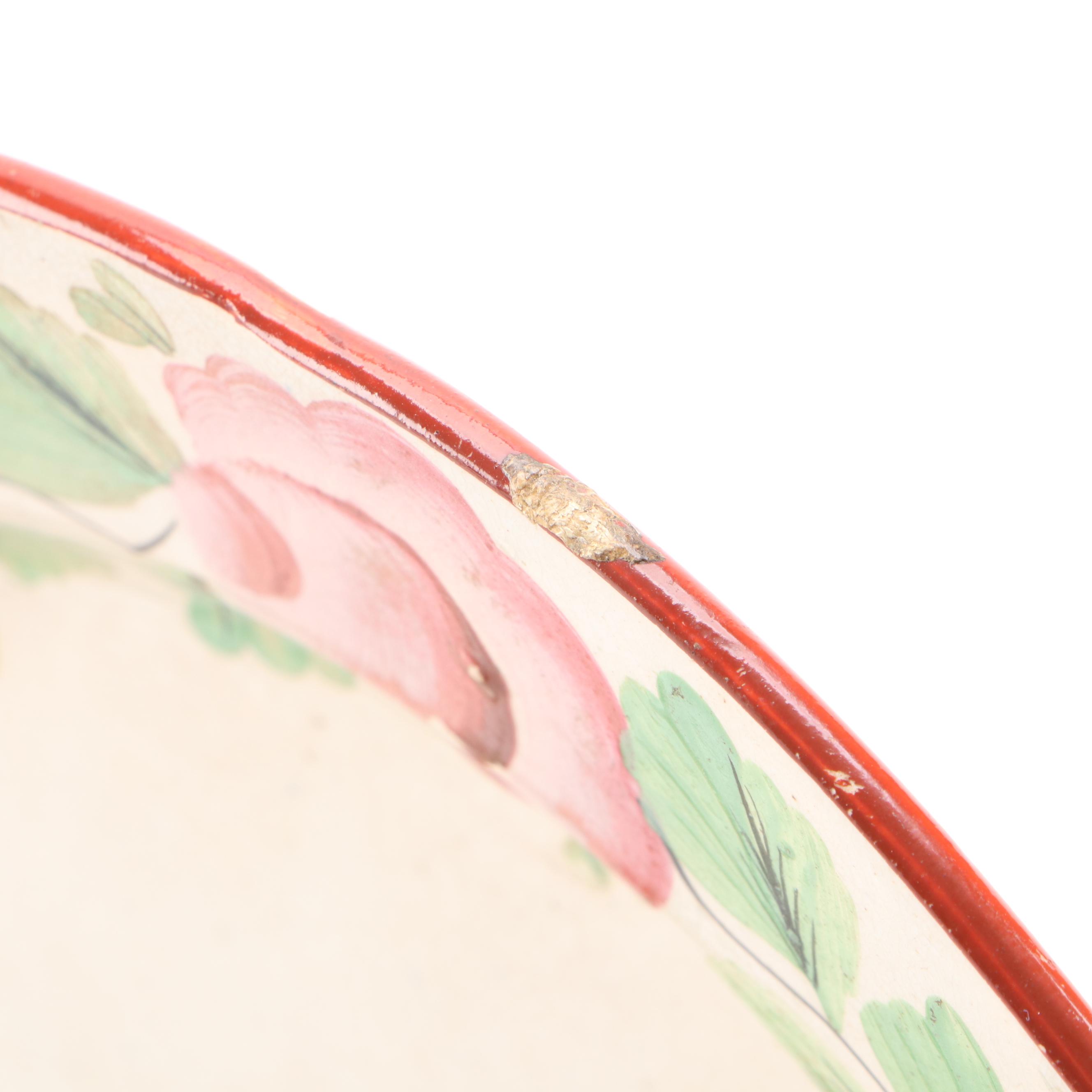 Tin Glazed French Faience Floral Plates