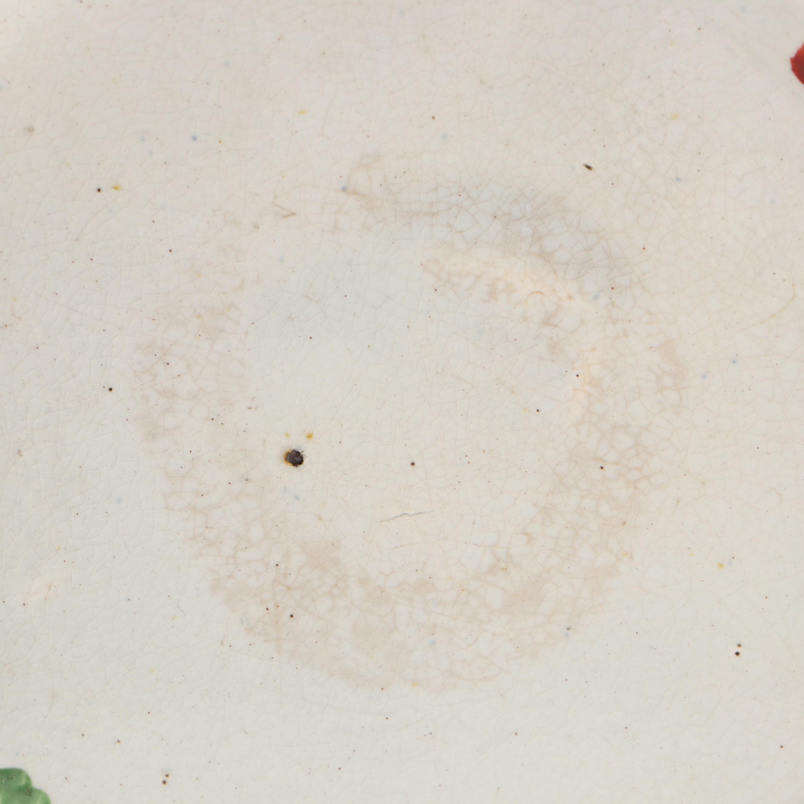 Tin Glazed French Faience Floral Plates