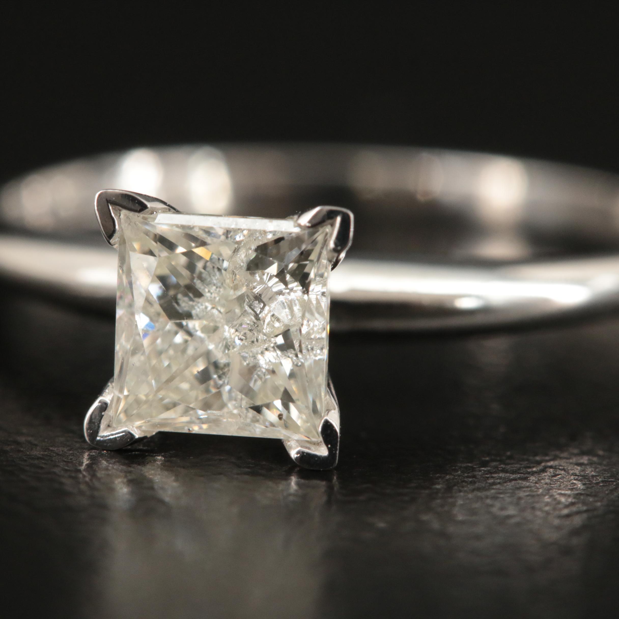 10K 1.05 CT Diamond Solitaire Ring