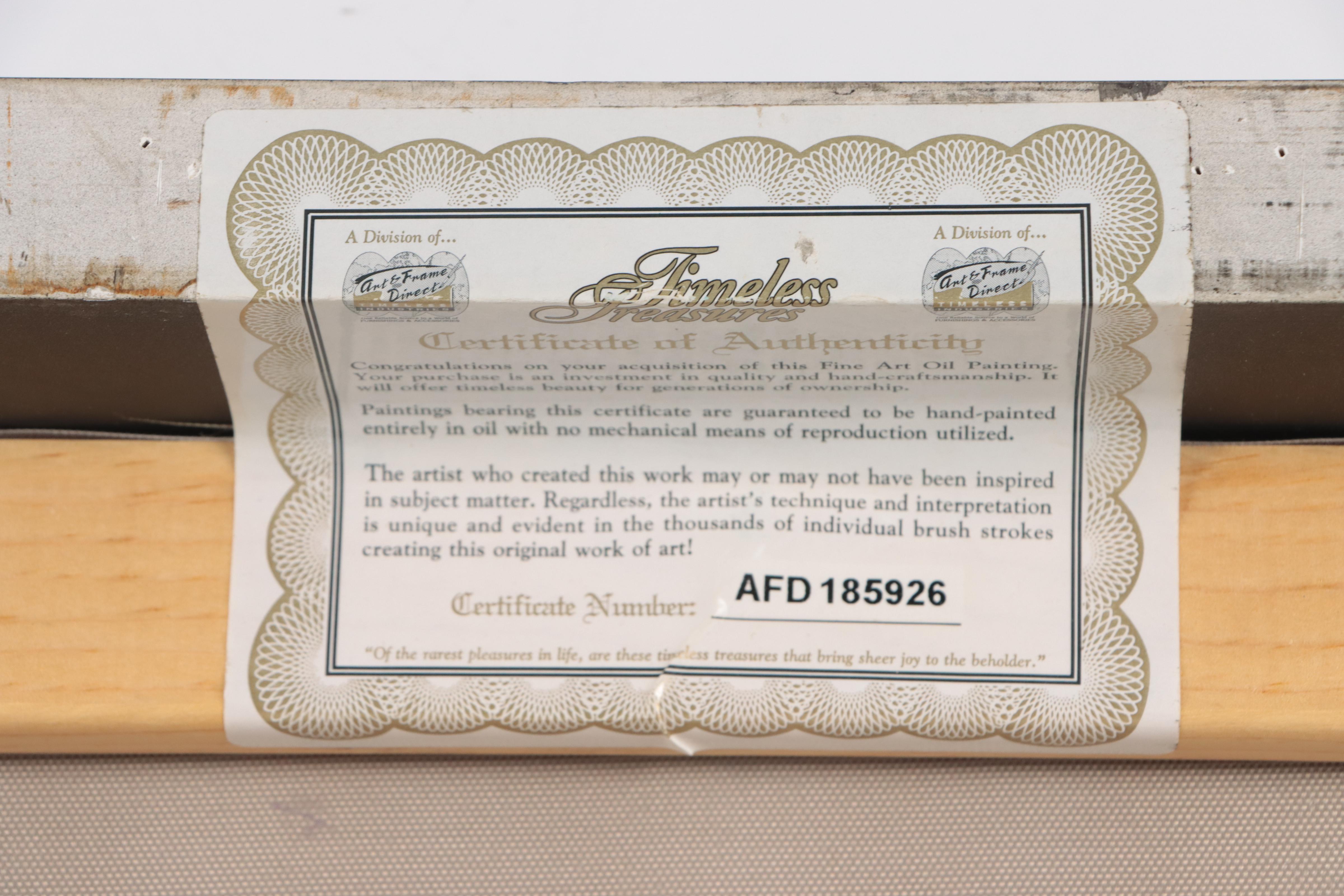 Oil Painting of Chefs in Kitchen, 21st Century