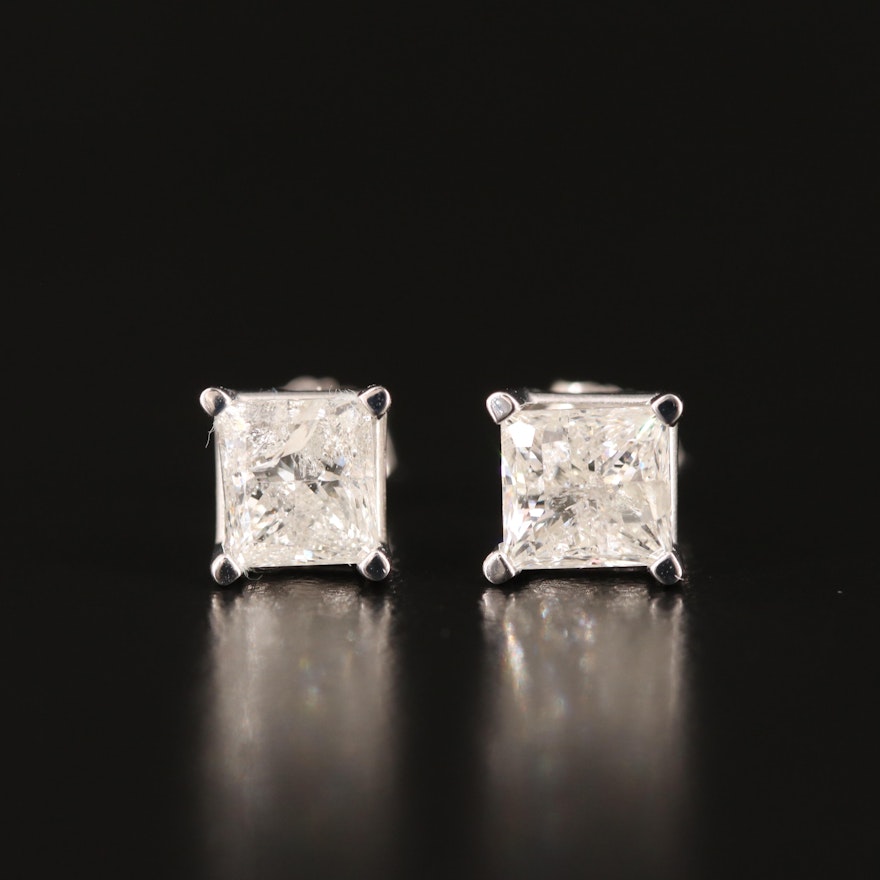 14K 1.96 CTW Diamond Stud Earrings