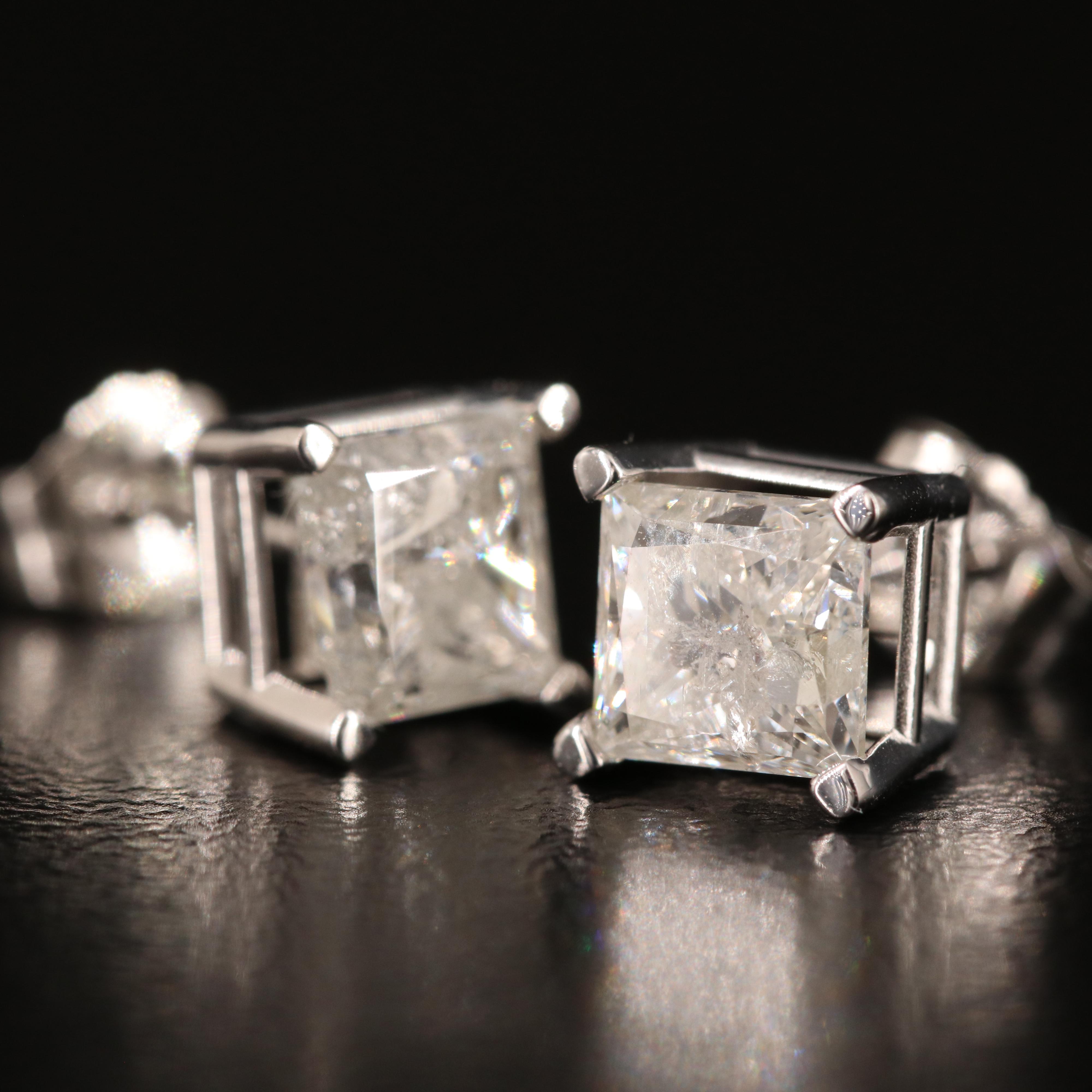 14K 1.96 CTW Diamond Stud Earrings