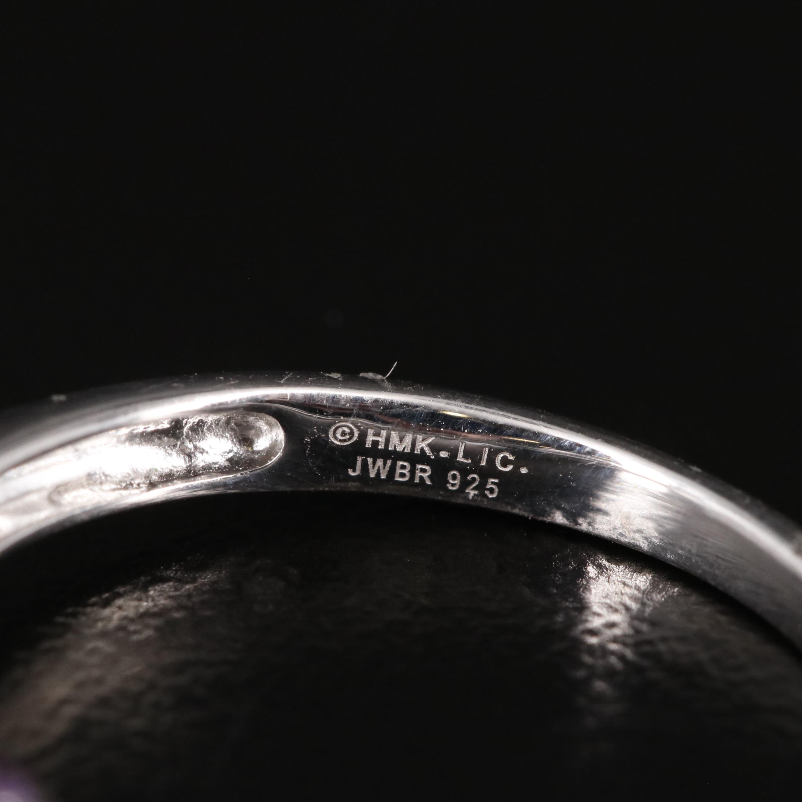 Sterling Diamond Heart Ring