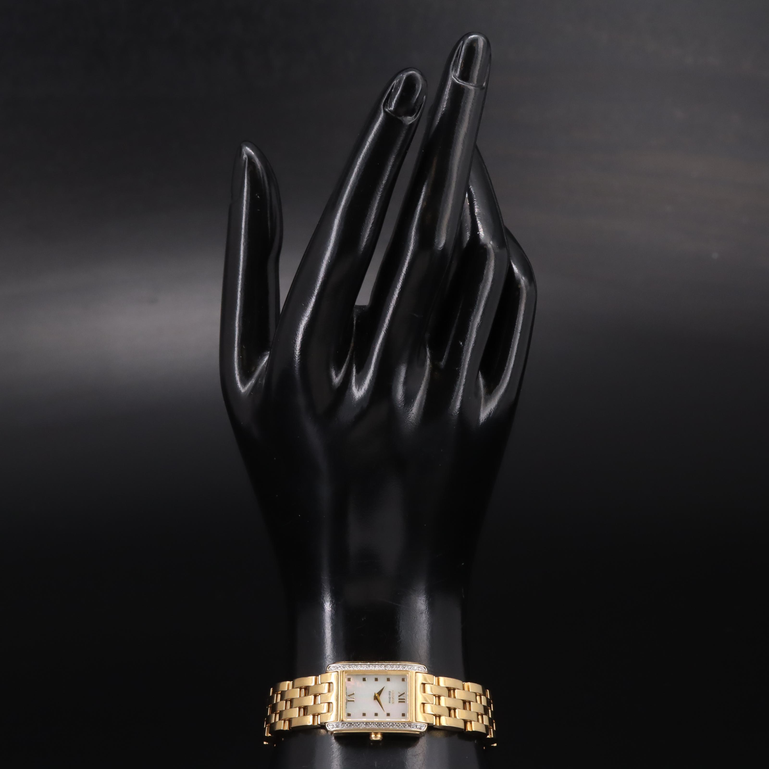 Citizen Eco-Drive Mother-of-Pearl Dial with Crystal Watch