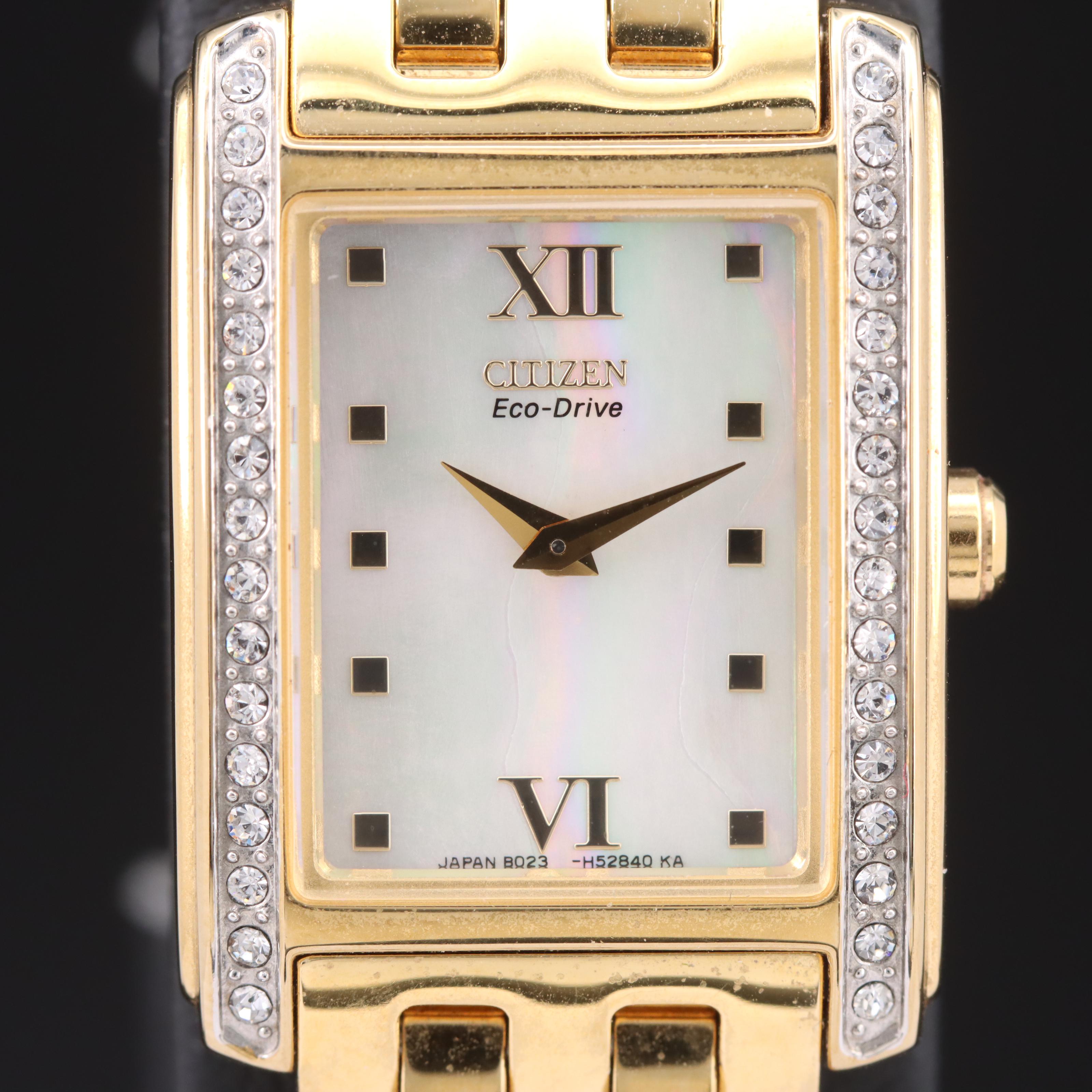 Citizen Eco-Drive Mother-of-Pearl Dial with Crystal Watch