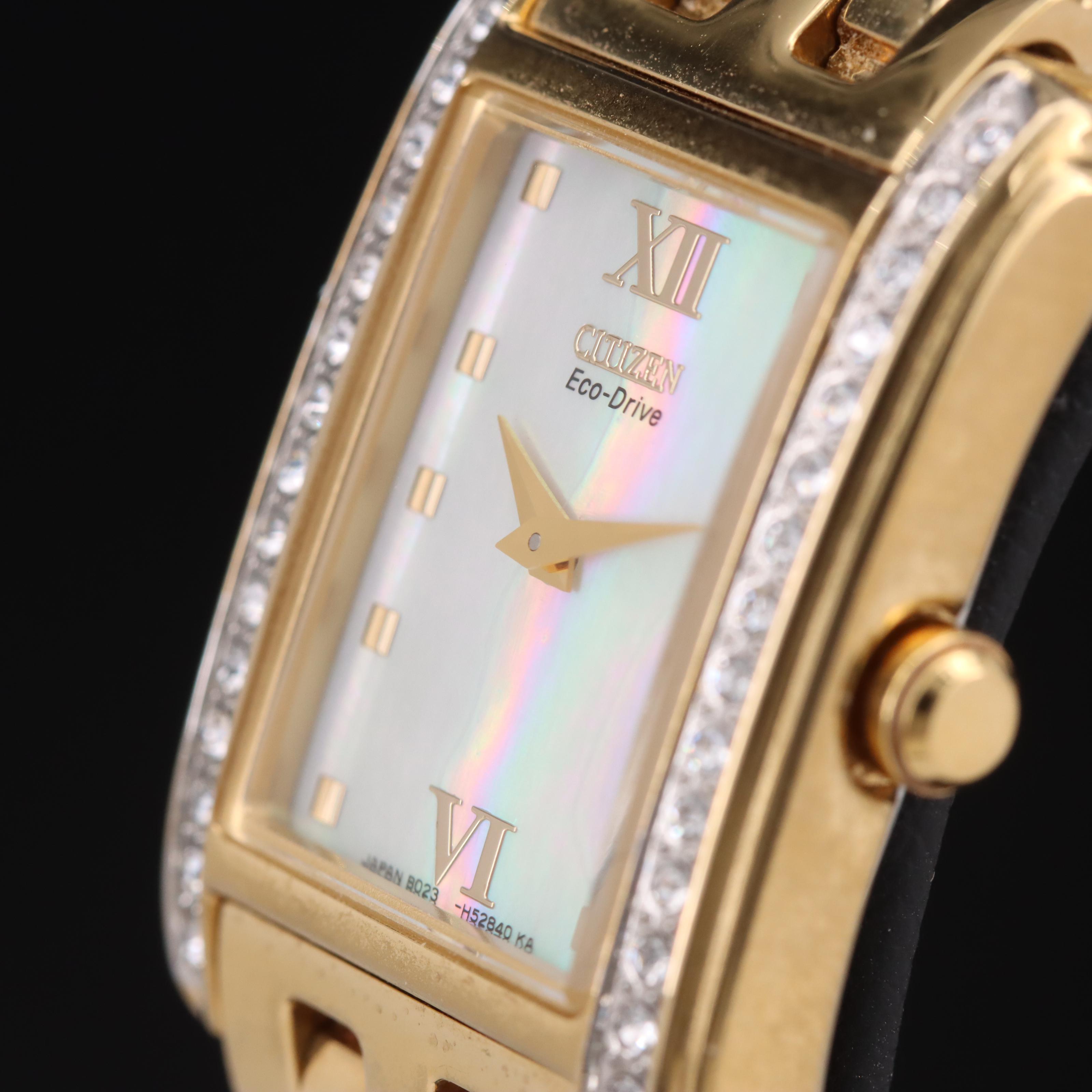 Citizen Eco-Drive Mother-of-Pearl Dial with Crystal Watch