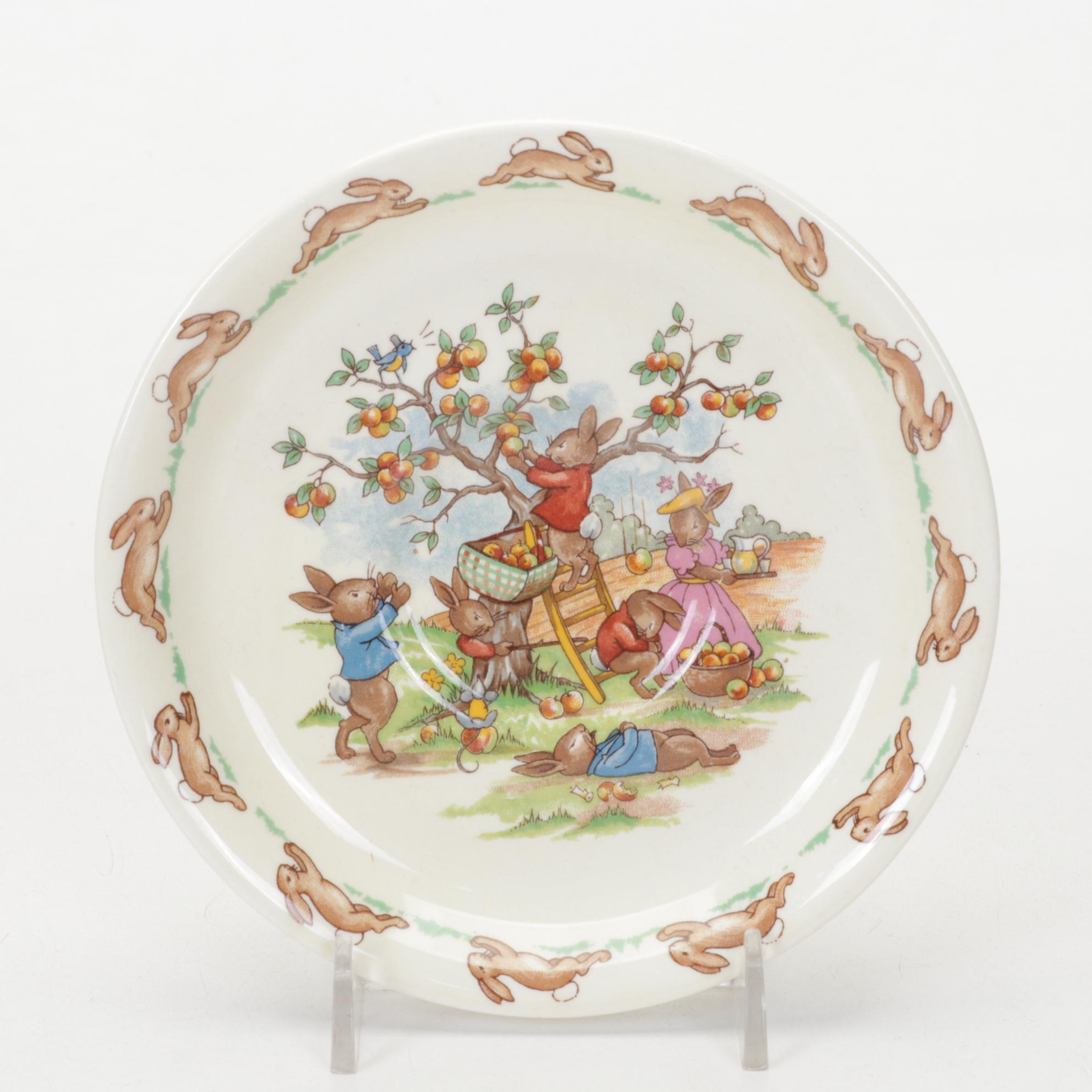 Royal Doulton "Bunnykins" and Wedgwood "Peter Rabbit" Children's Dishes