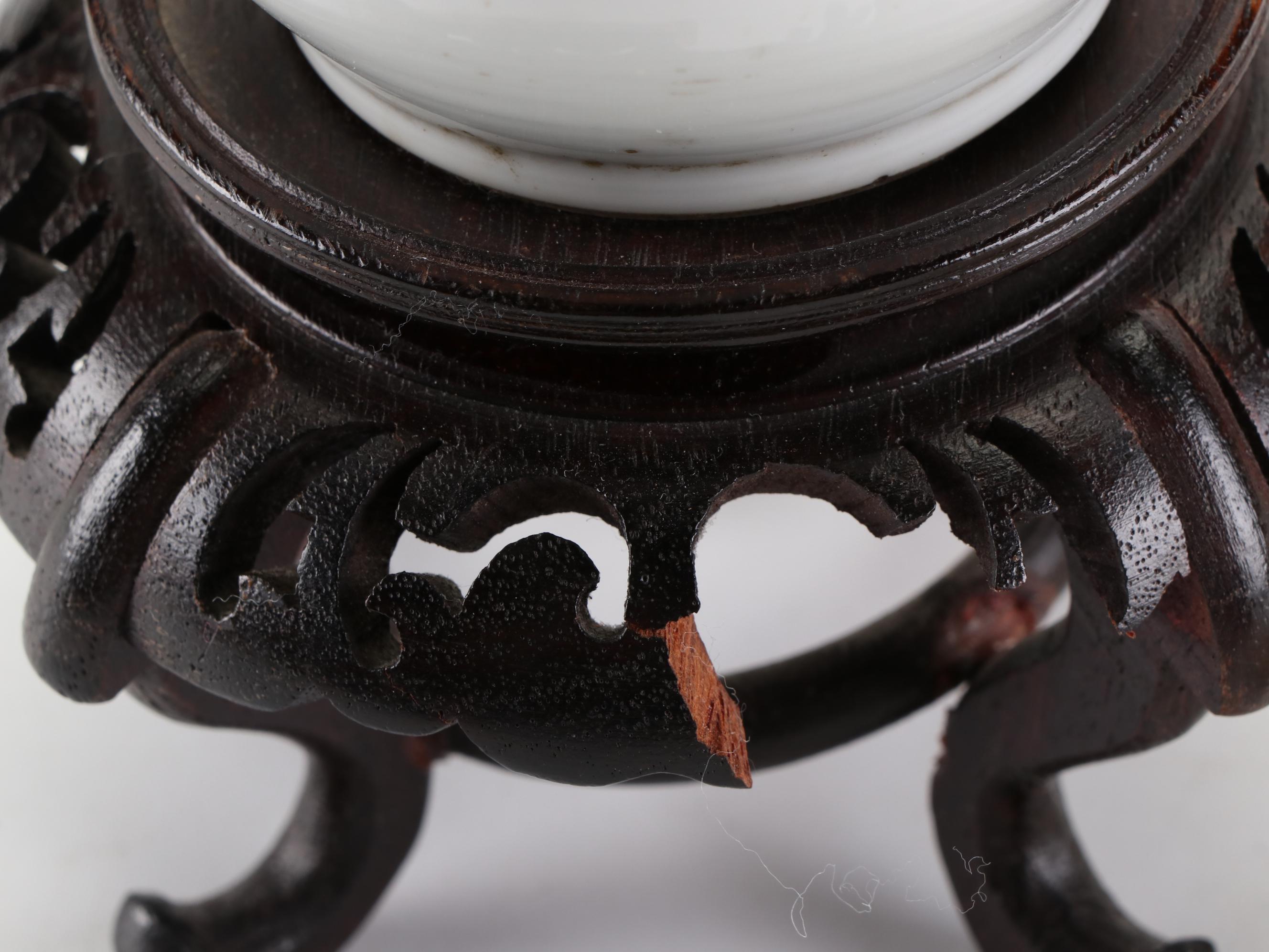 Chinese Hand-Painted Porcelain Poem Vase and Teapot Lamps