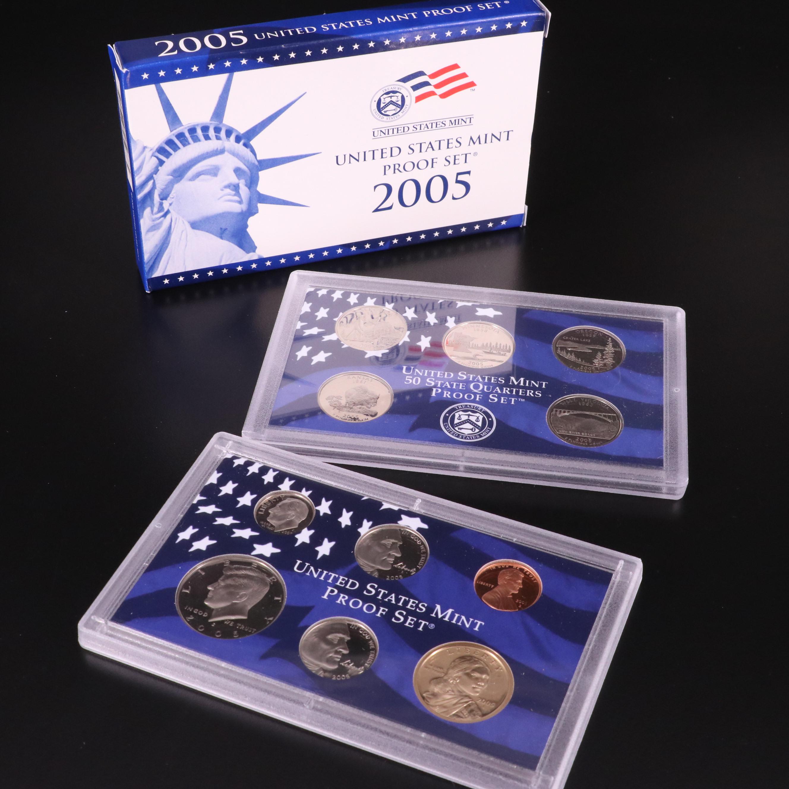 Eight Modern U.S. Mint Proof Sets
