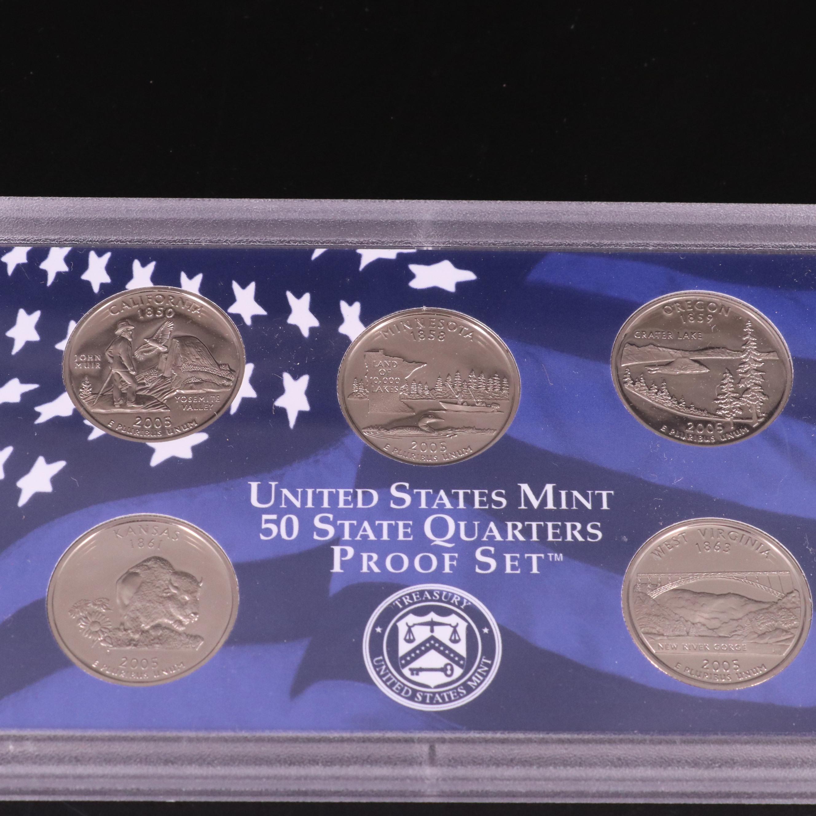 Eight Modern U.S. Mint Proof Sets