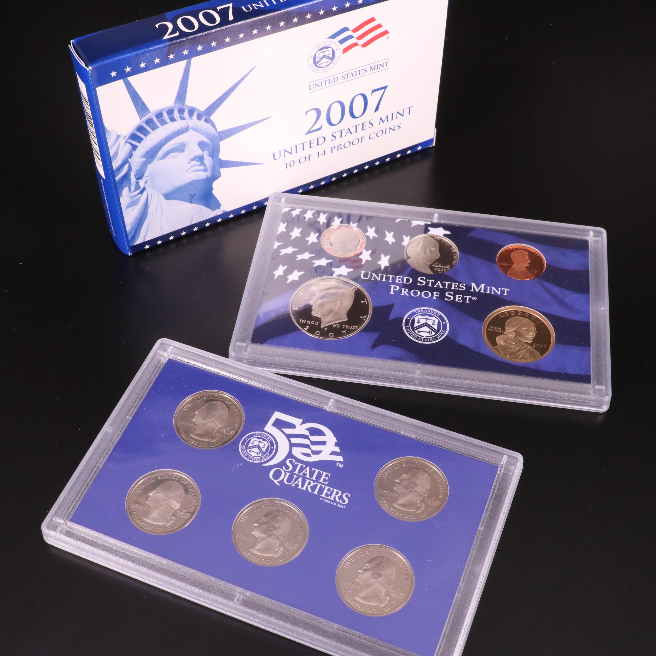 Eight Modern U.S. Mint Proof Sets