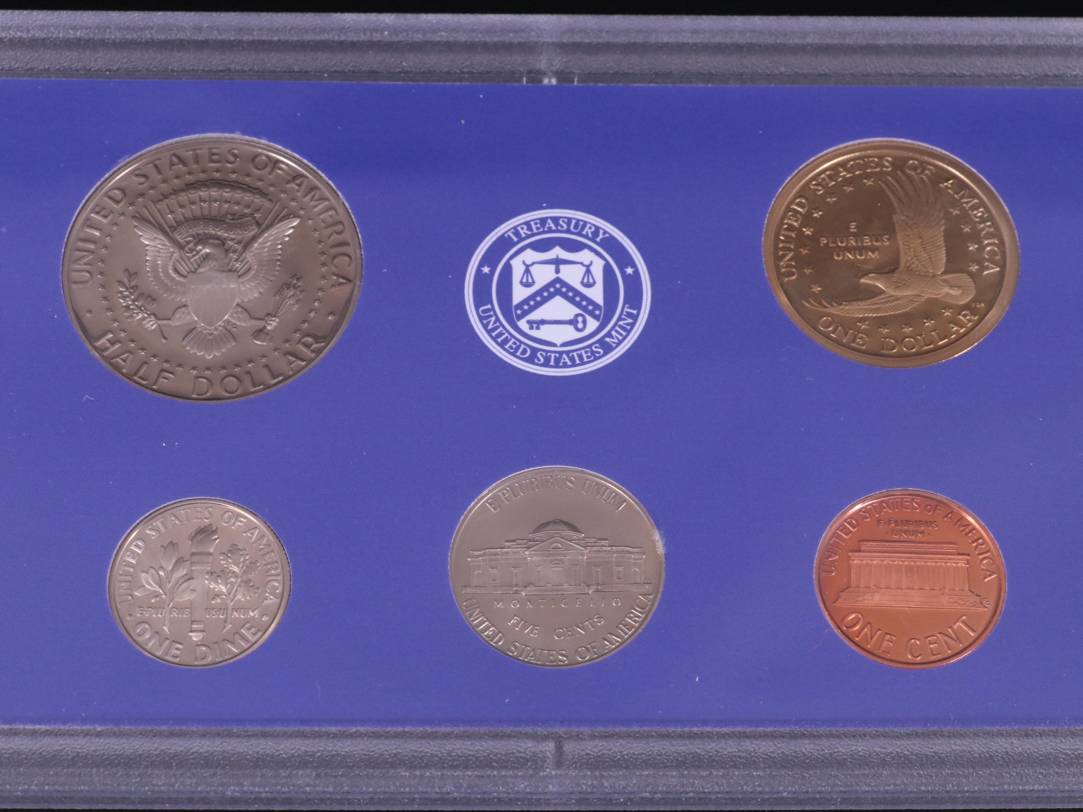Eight Modern U.S. Mint Proof Sets