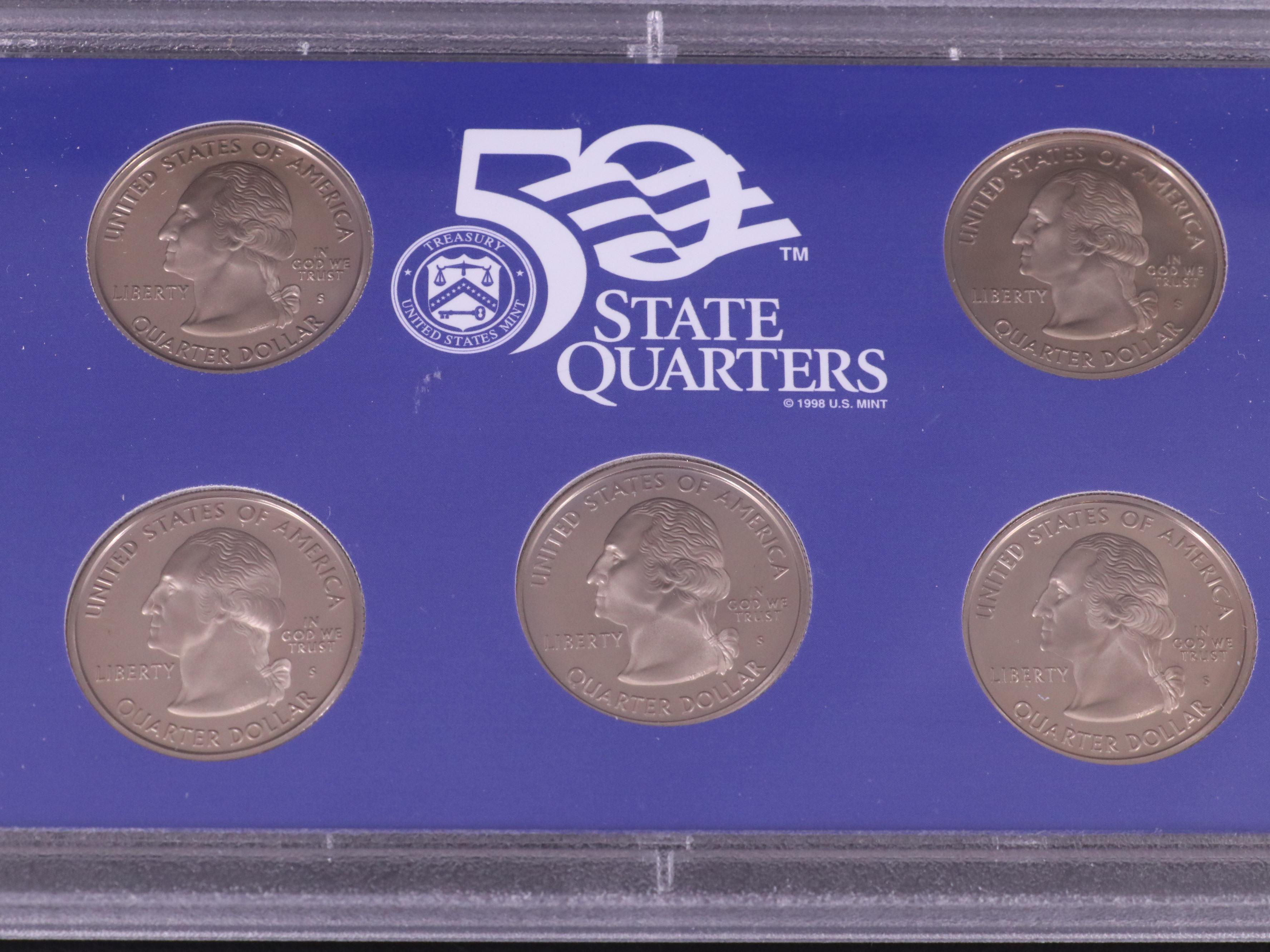 Eight Modern U.S. Mint Proof Sets