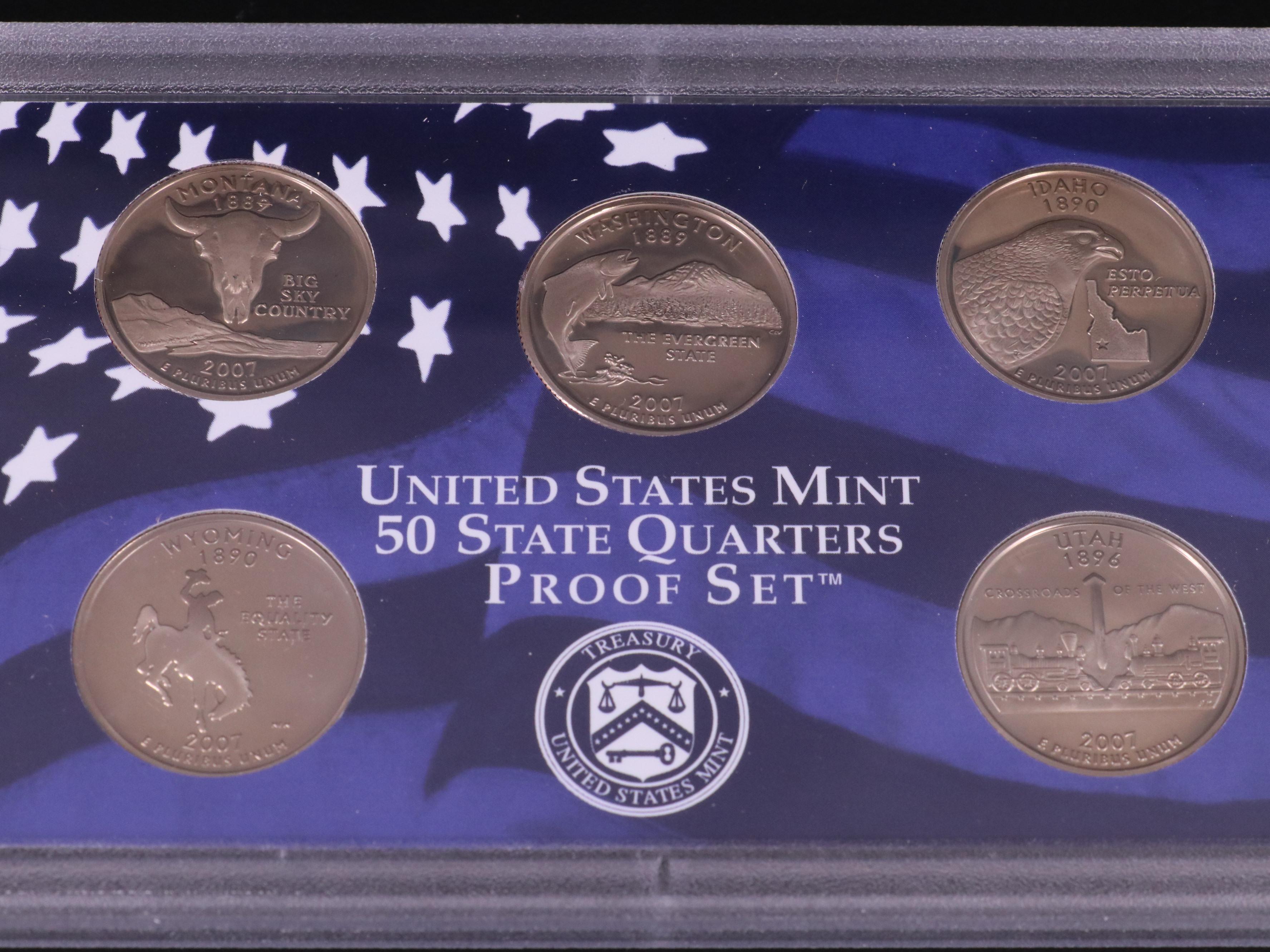 Eight Modern U.S. Mint Proof Sets