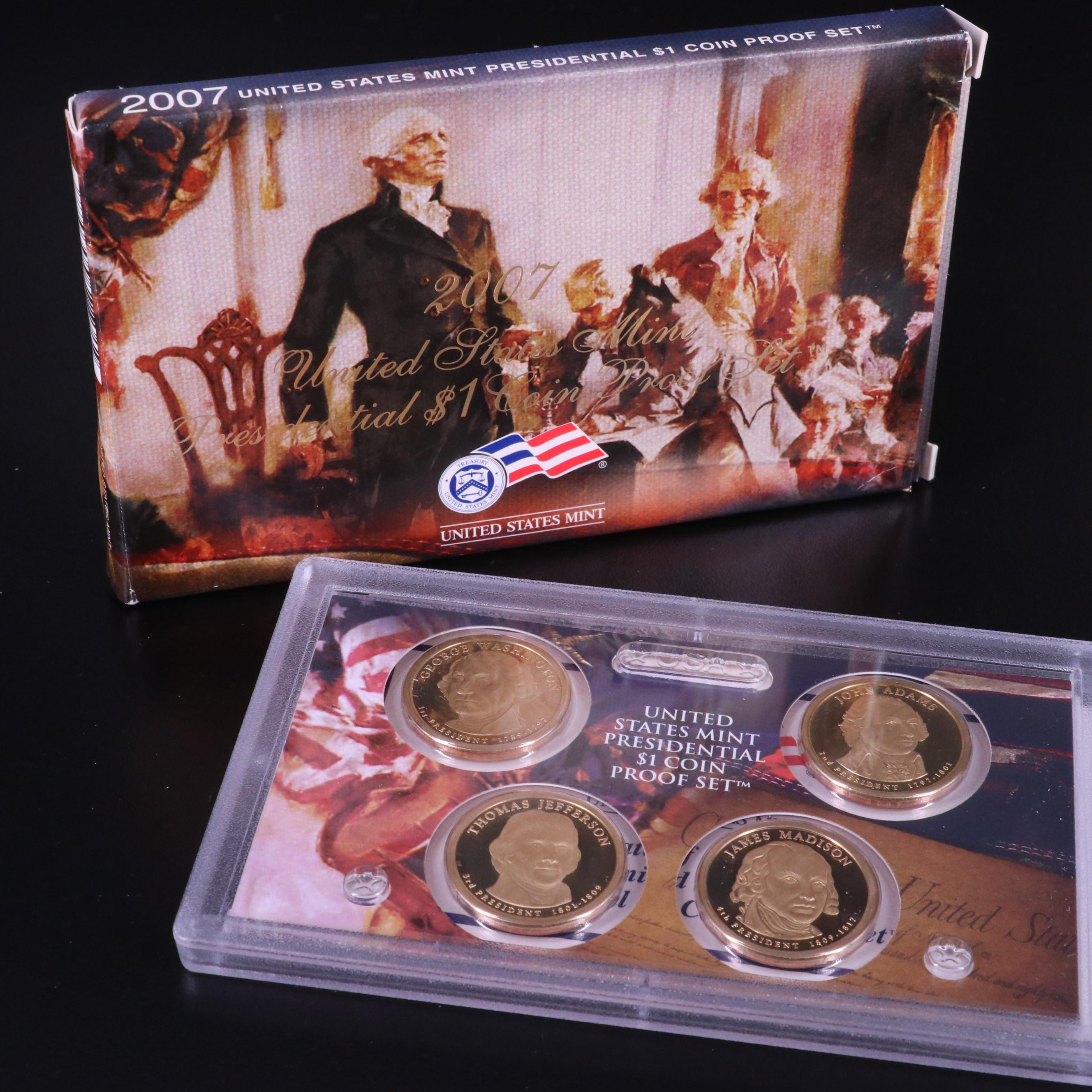 Eight Modern U.S. Mint Proof Sets