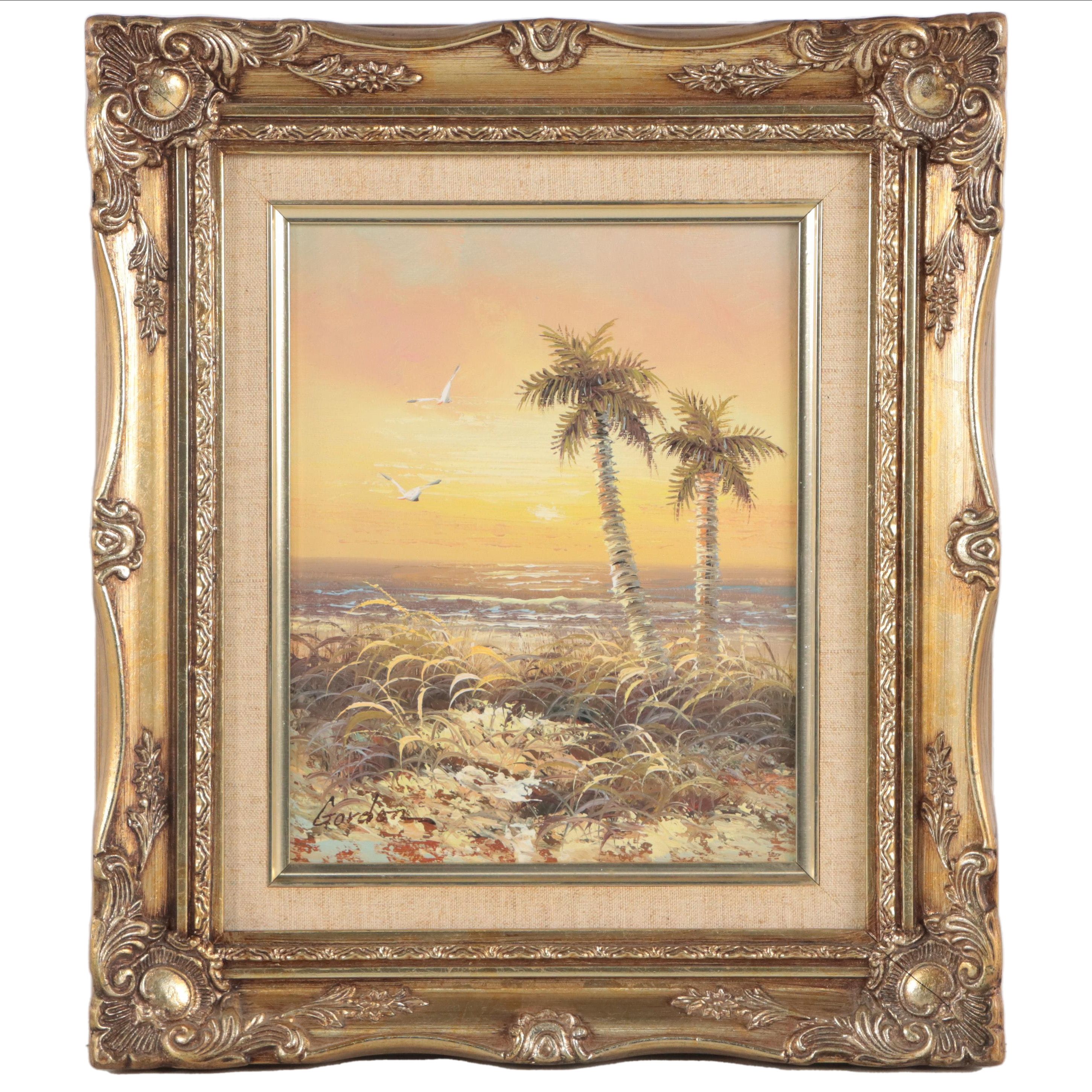 Coastal Landscape Oil Painting