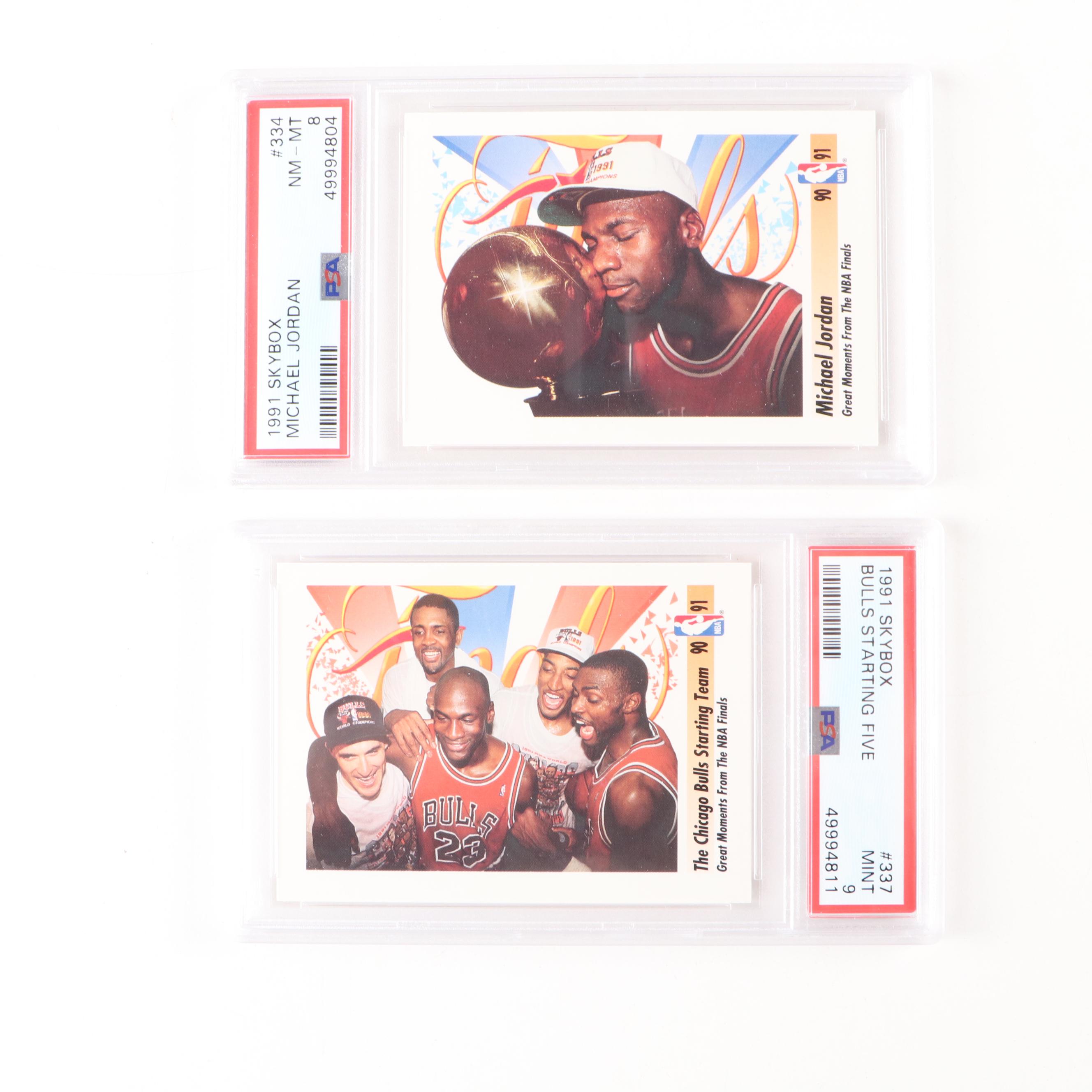 1991 Skybox Michael Jordan PSA Graded Basketball Cards and More