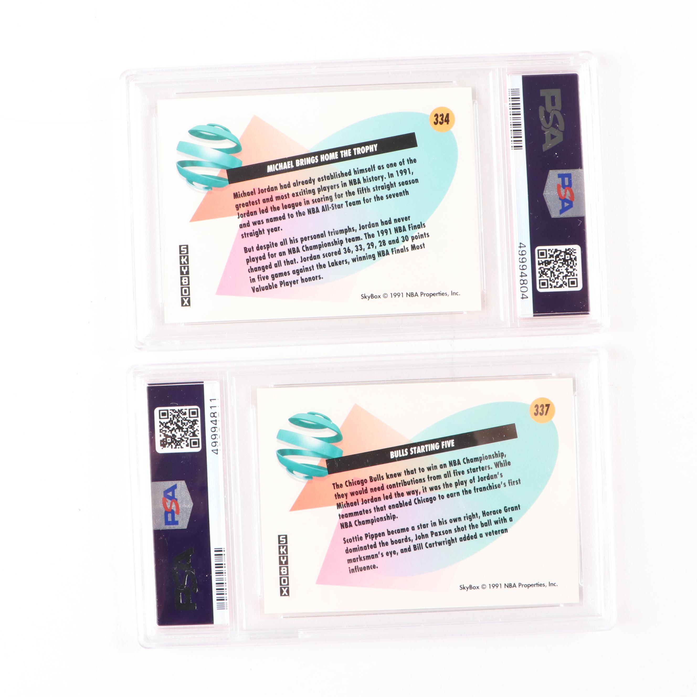 1991 Skybox Michael Jordan PSA Graded Basketball Cards and More