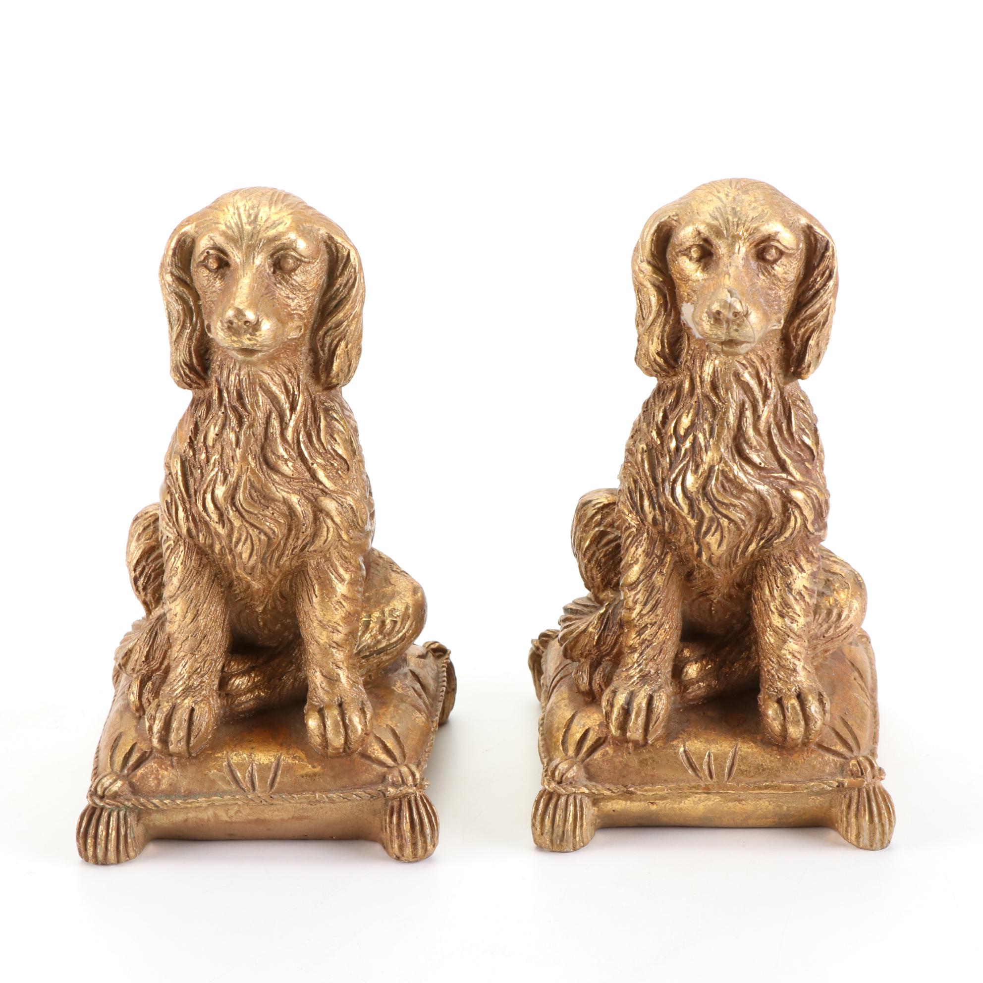 Sterling Industries Gilt Dog Bookends and More